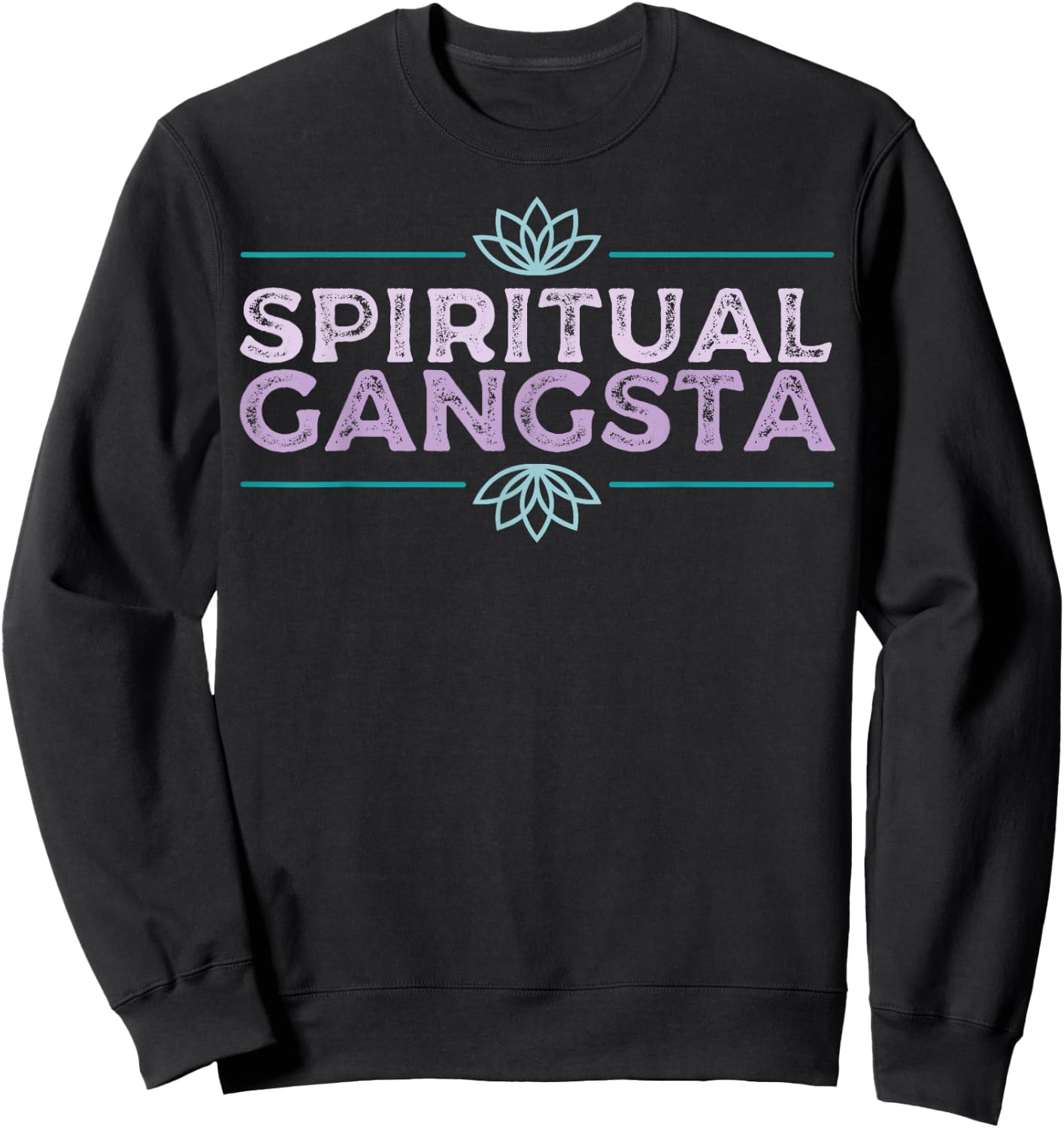 Spiritueller Gangsta Namaste Yoga-Praktizierender Gangster Sweatshirt - Sweatshirt | Black