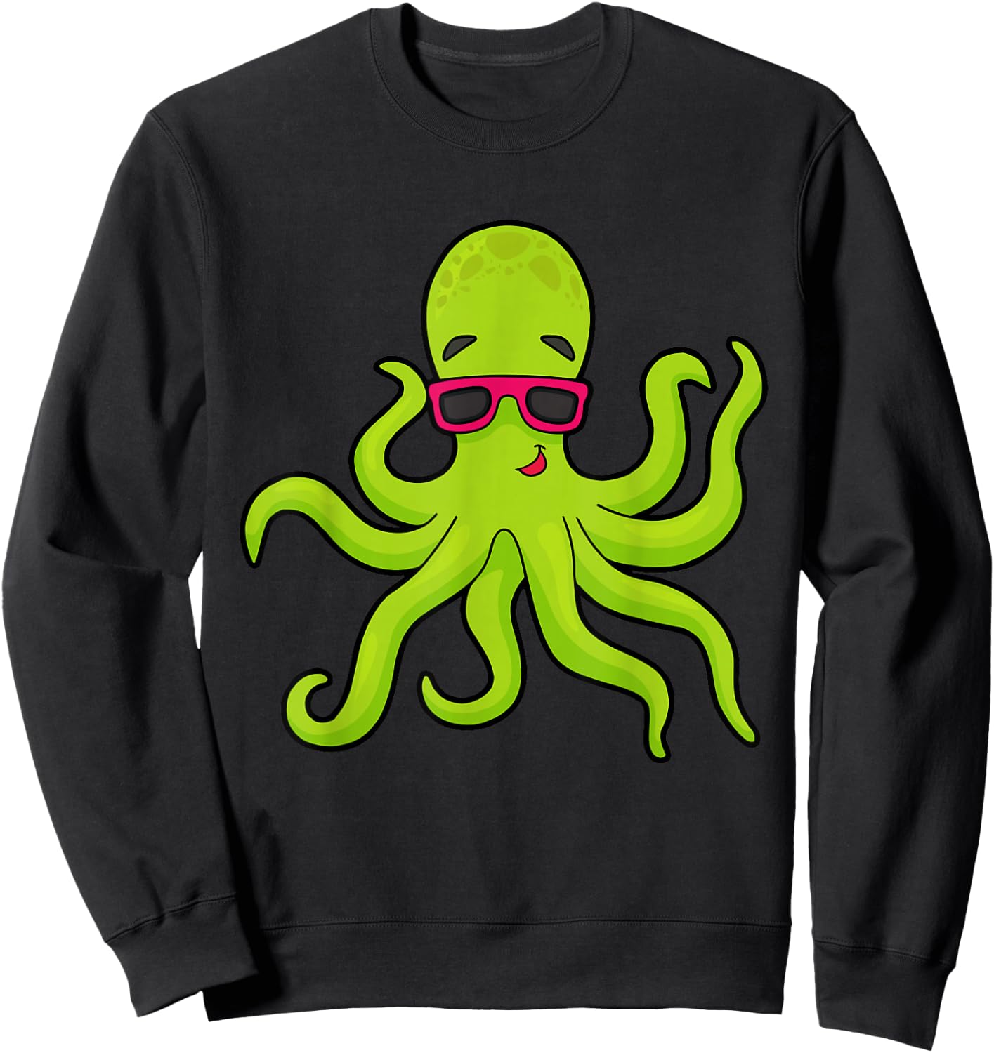 Cool Octopus Stuff Men Women Kraken Kids Octopus Sweatshirt - Sweatshirt | Black