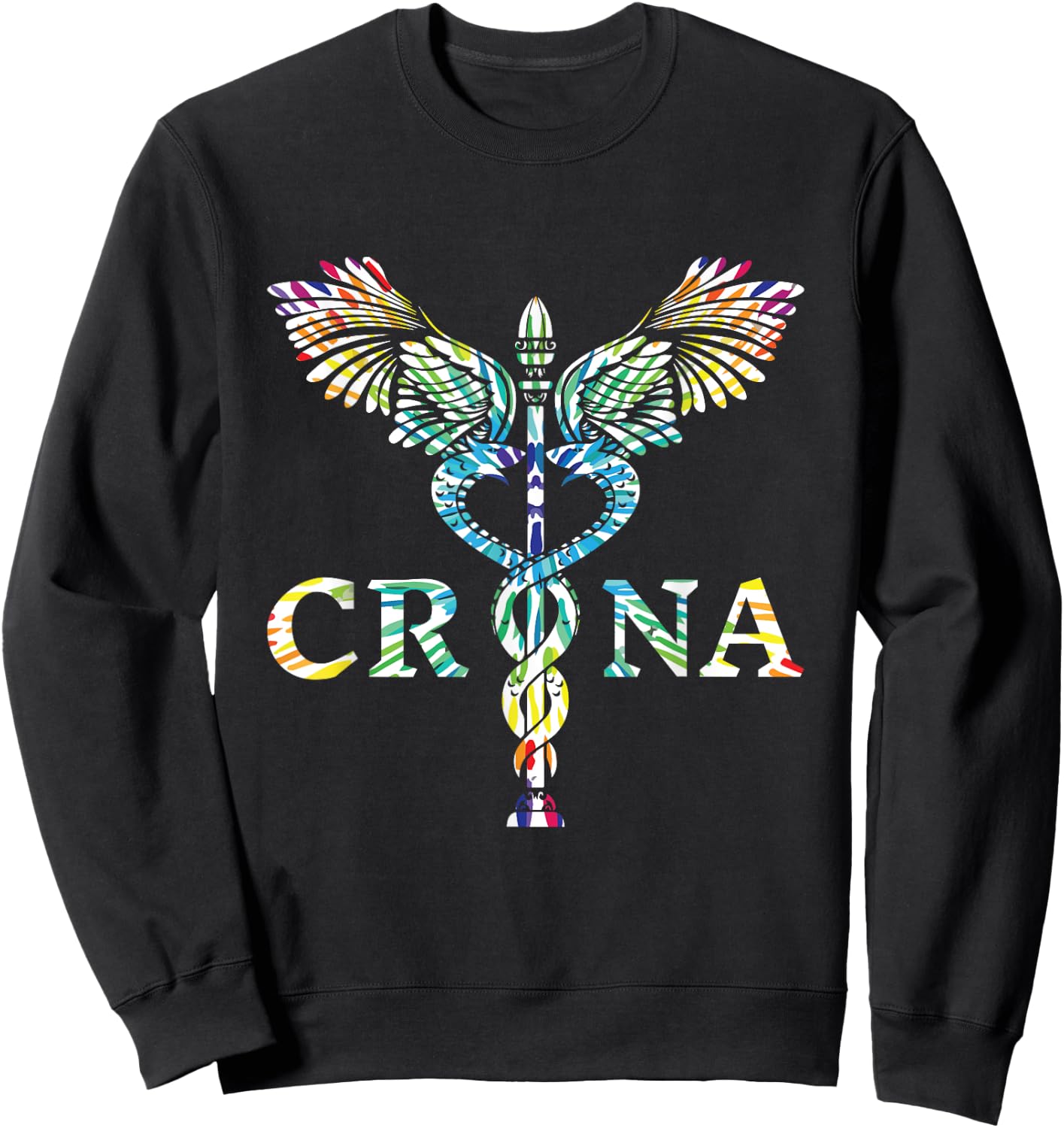 CRNA Gift Registered Nurse Anesthesiologist CRNA Sweatshirt - Sweatshirt | Black