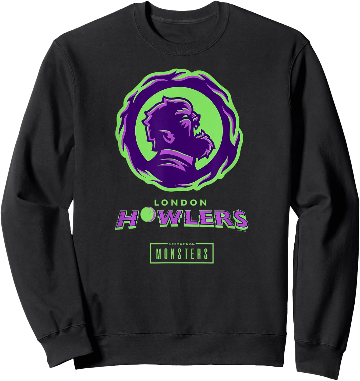 Universal Monsters Wolfman London Howlers Sweatshirt - Sweatshirt | Black