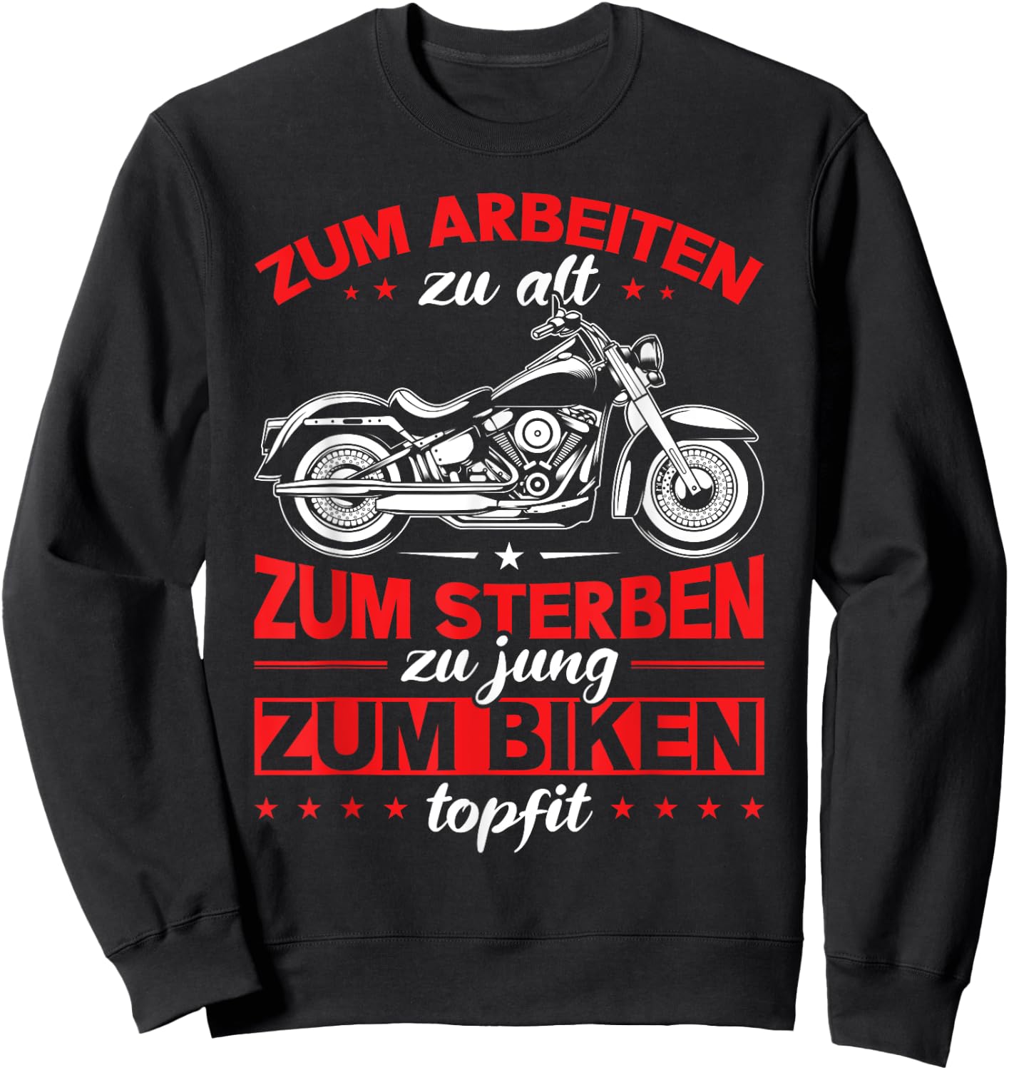 Topfit Men's Motorcycle Biker , black Sweatshirt - Sweatshirt | Black