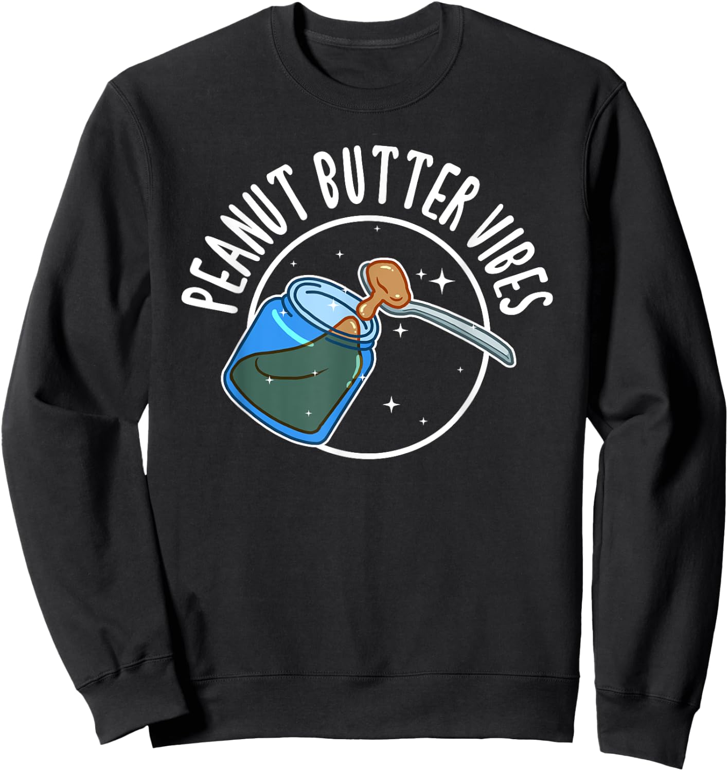Funny Peanut Butter Vibes Match Perfect Halloween Sweatshirt - Sweatshirt | Black