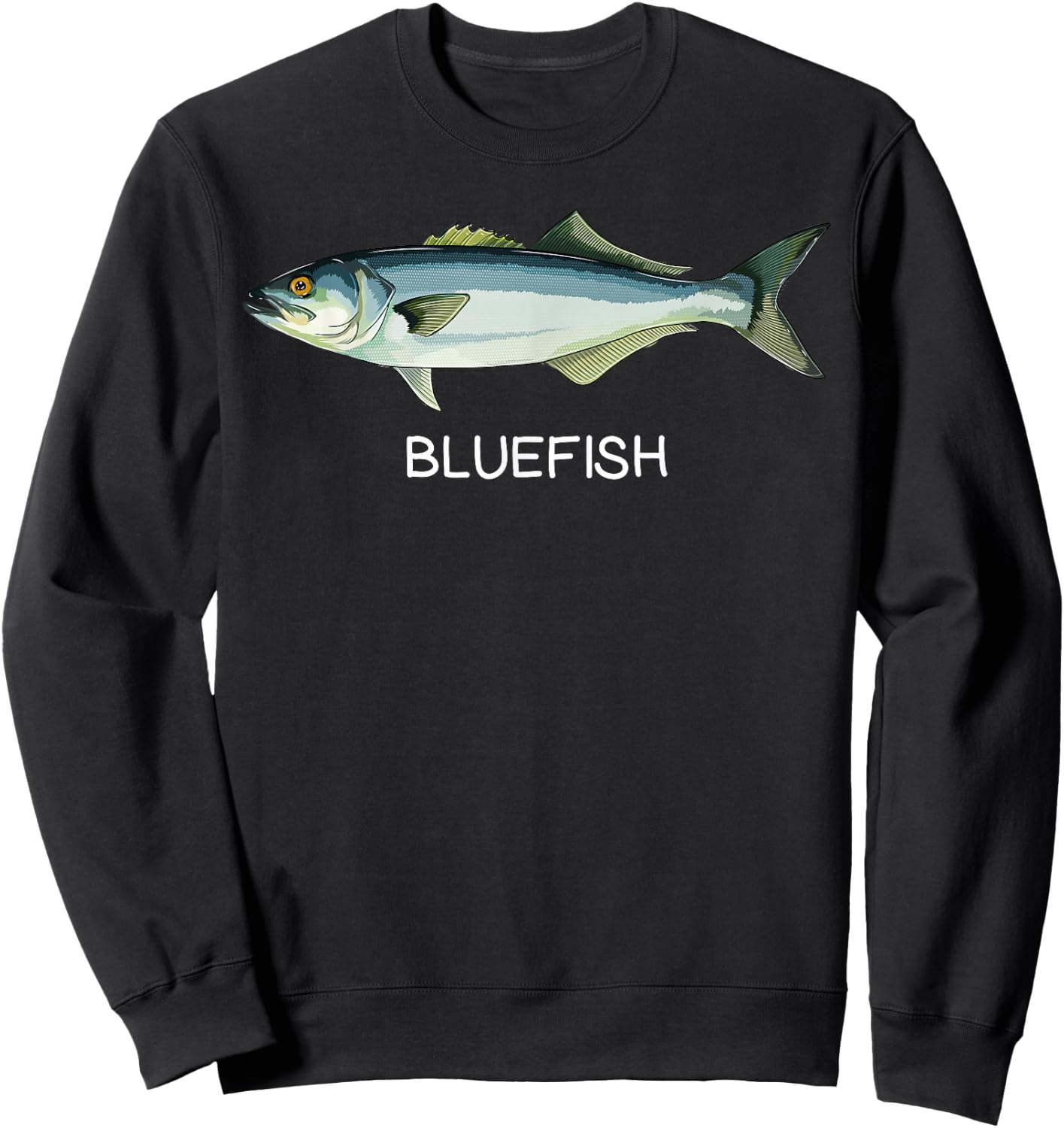 Bluefish Saltwater Game Fish Sweatshirt - Sweatshirt | Black