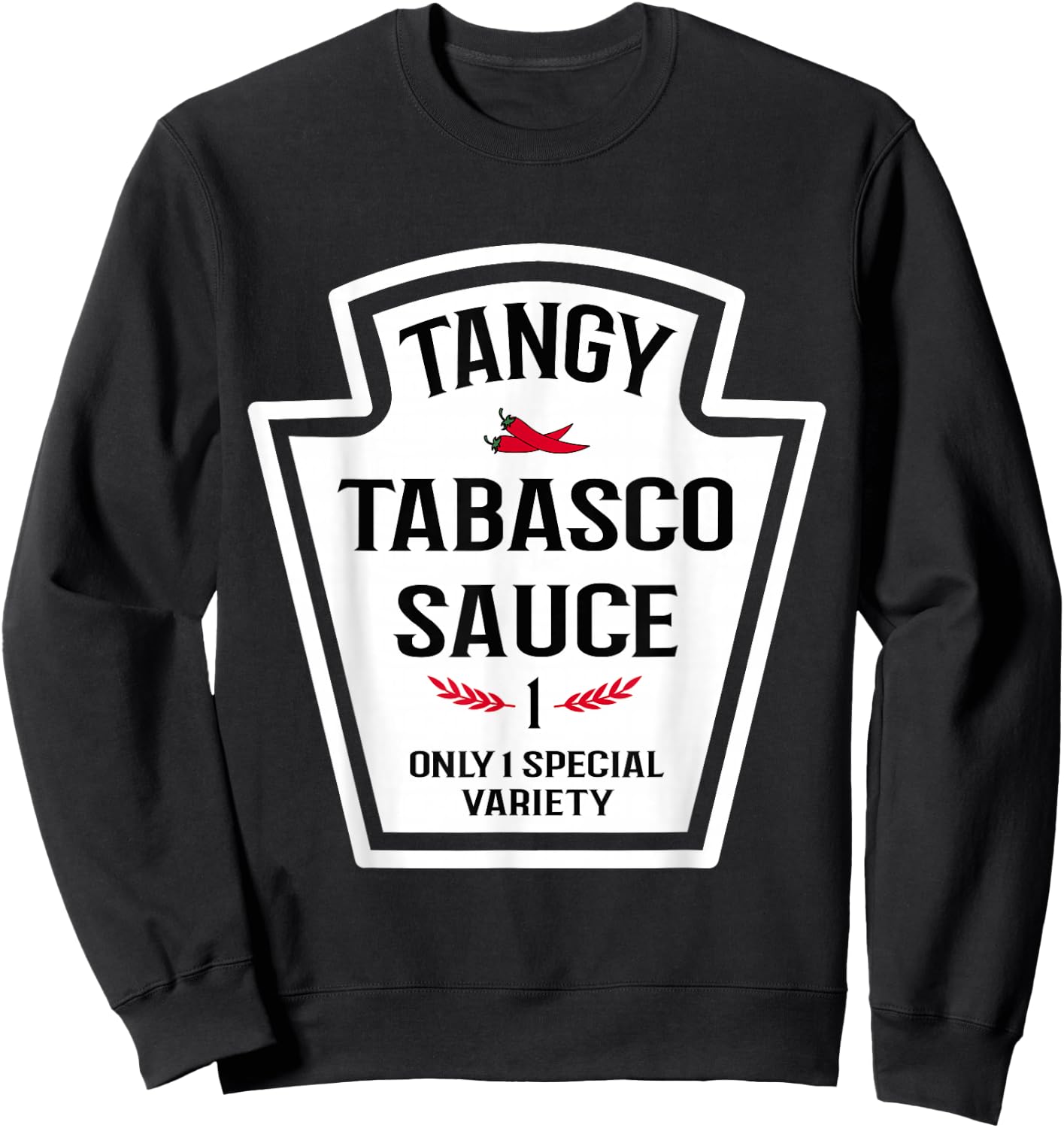 Tangy Tabasco Sauce Group Family Spice Mix , red Sweatshirt - Sweatshirt | Black