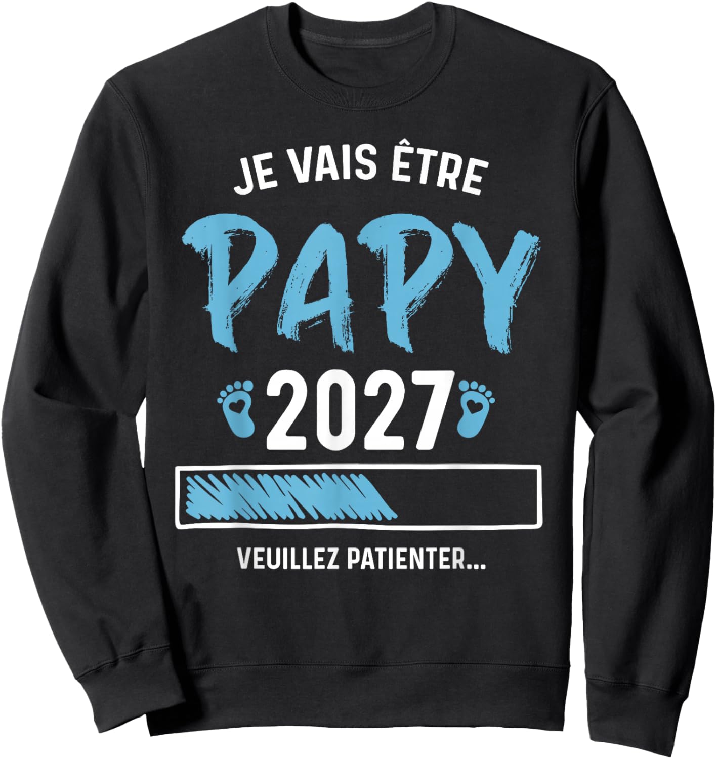 Homme Futur Papy 2027 Annonce Grossesse Paypy 2027 Sweatshirt - Sweatshirt | Black