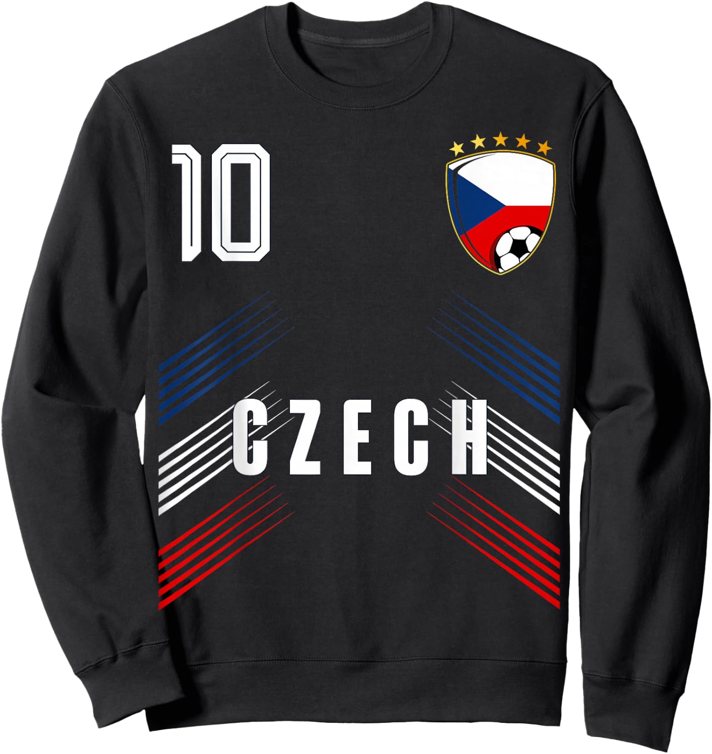 Czech Republic Flag Czechia Pride Lovers Sweatshirt - Sweatshirt | Black