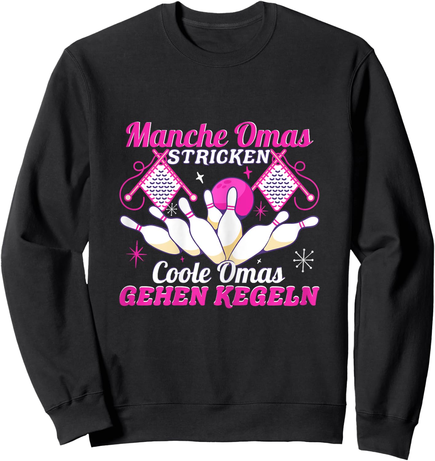Keglerin Coole Omas gehen Kegeln Kegelclub Sweatshirt - Sweatshirt | Black