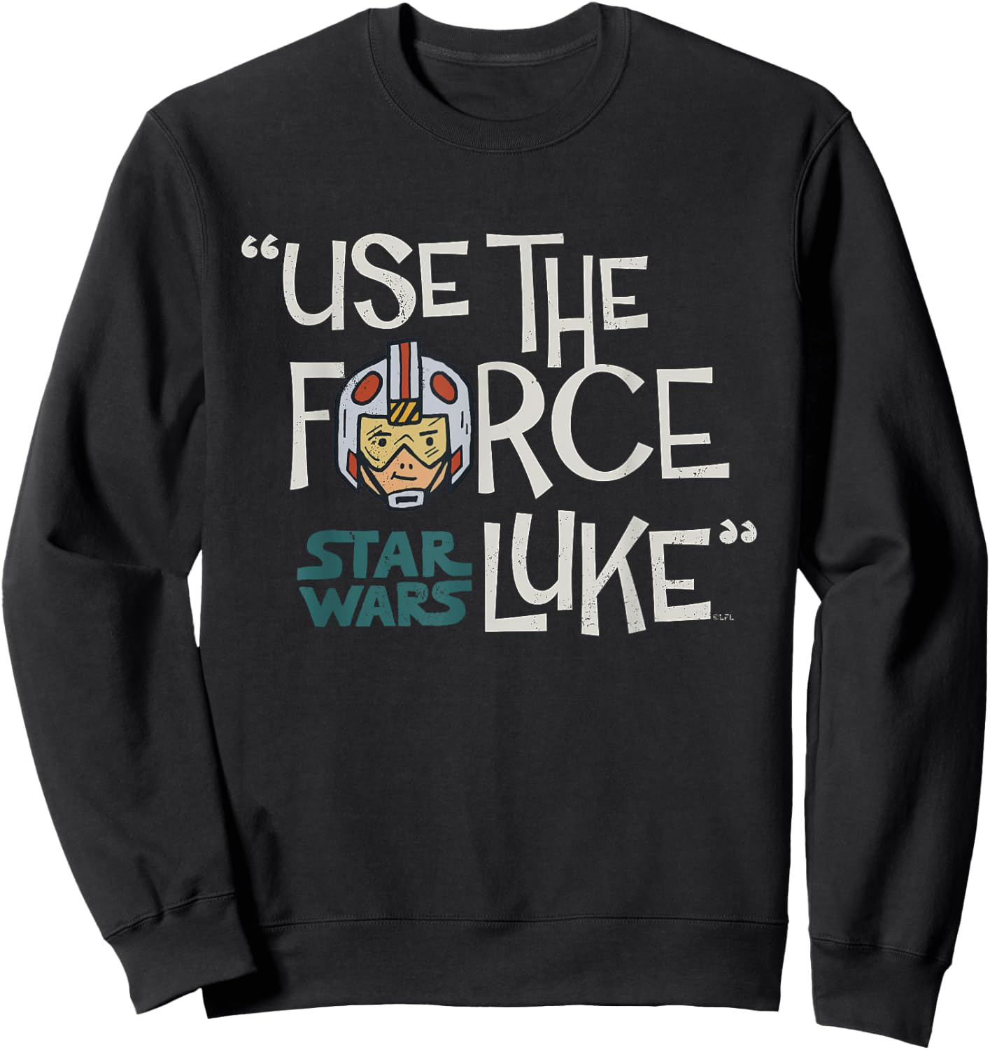 Star Wars Luke Skywalker Use The Force Sweatshirt - Sweatshirt | Black