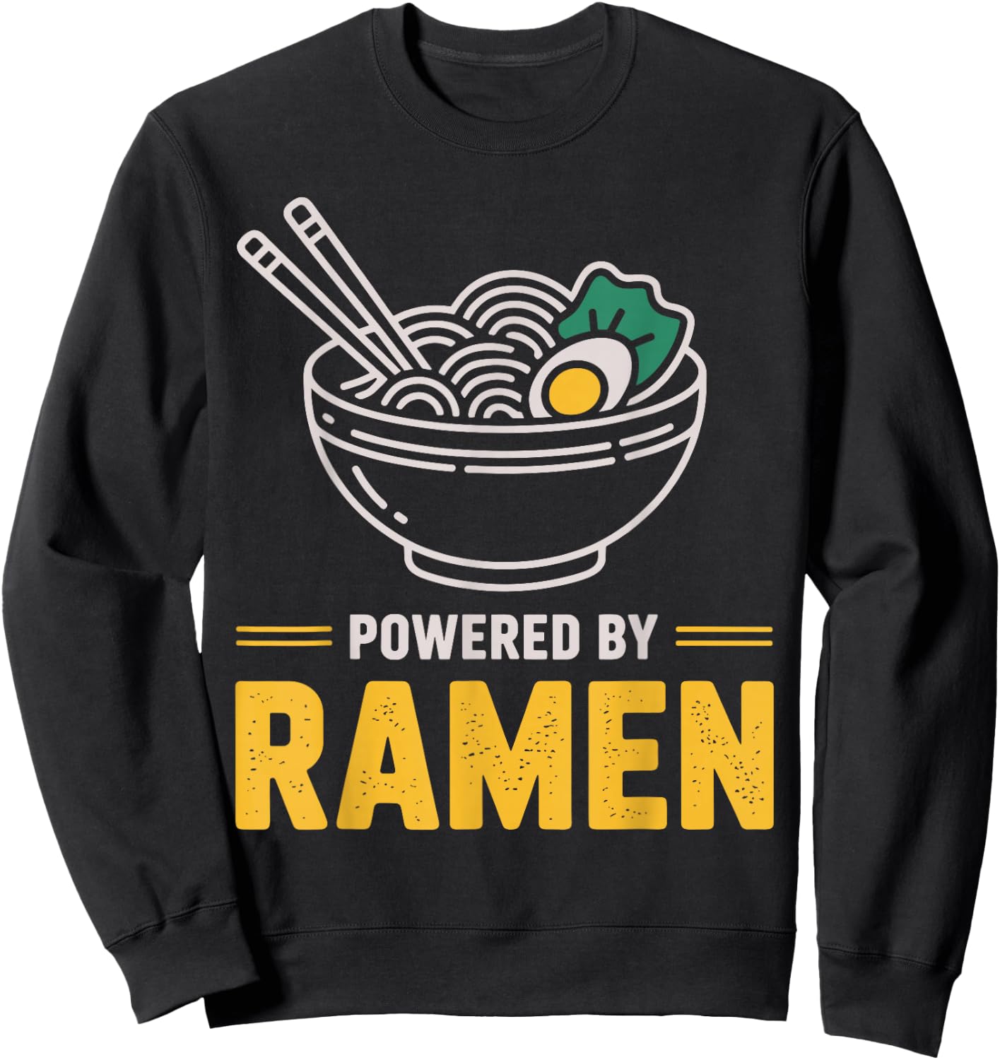 Cute Ramen Art Women Kids Ramen Lover Japanese Ramen Sweatshirt - Sweatshirt | Black