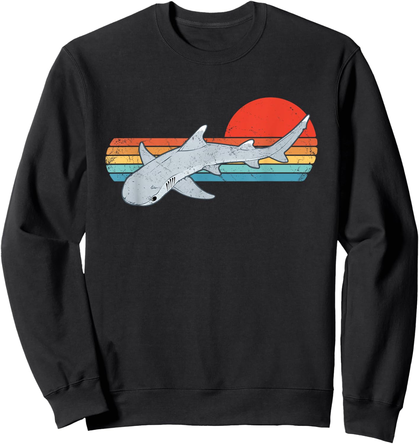 Whitetip reef shark Sweatshirt - Sweatshirt | Black