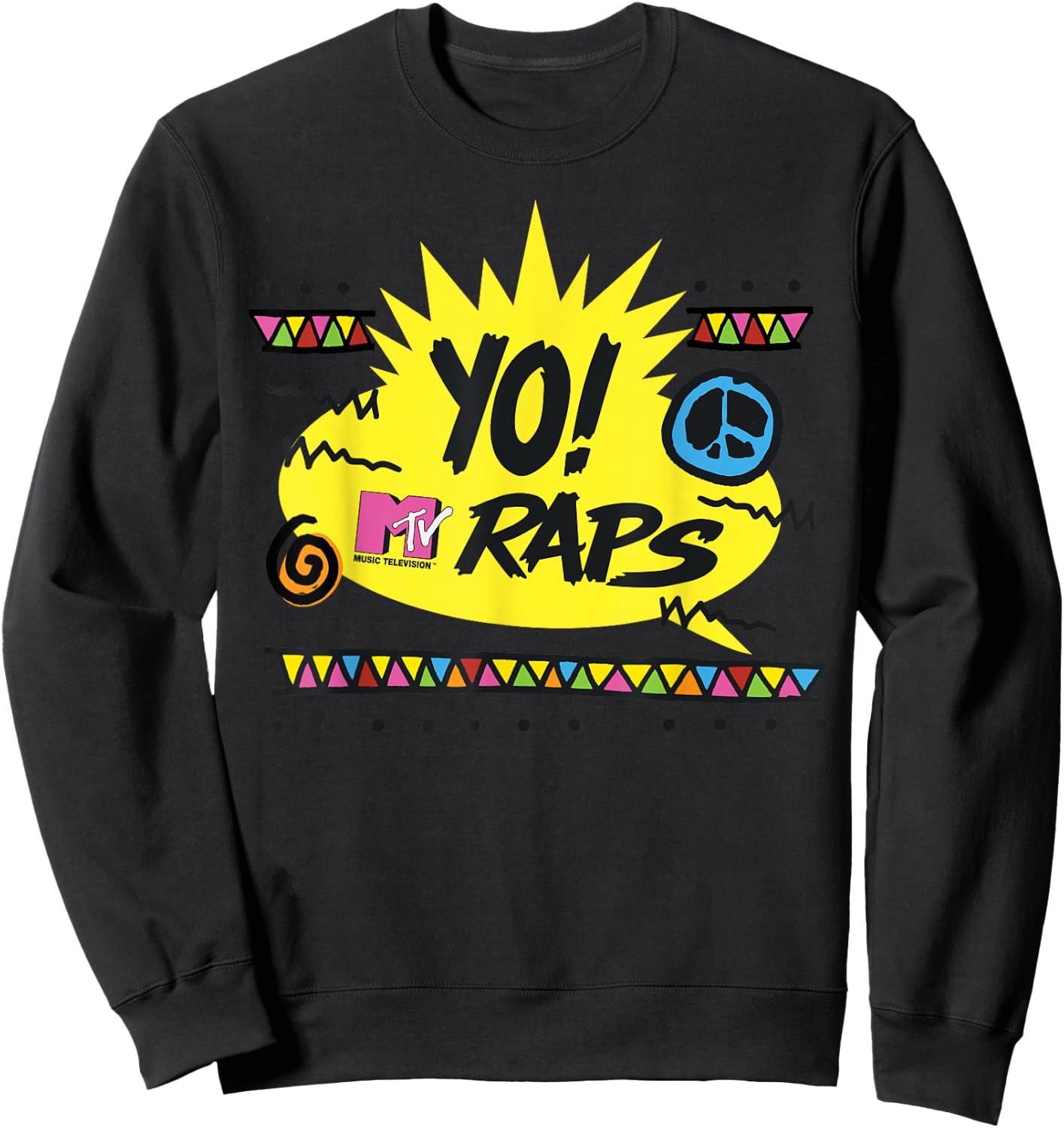 Yo! MTV - Raps Sweatshirt - Sweatshirt | Black