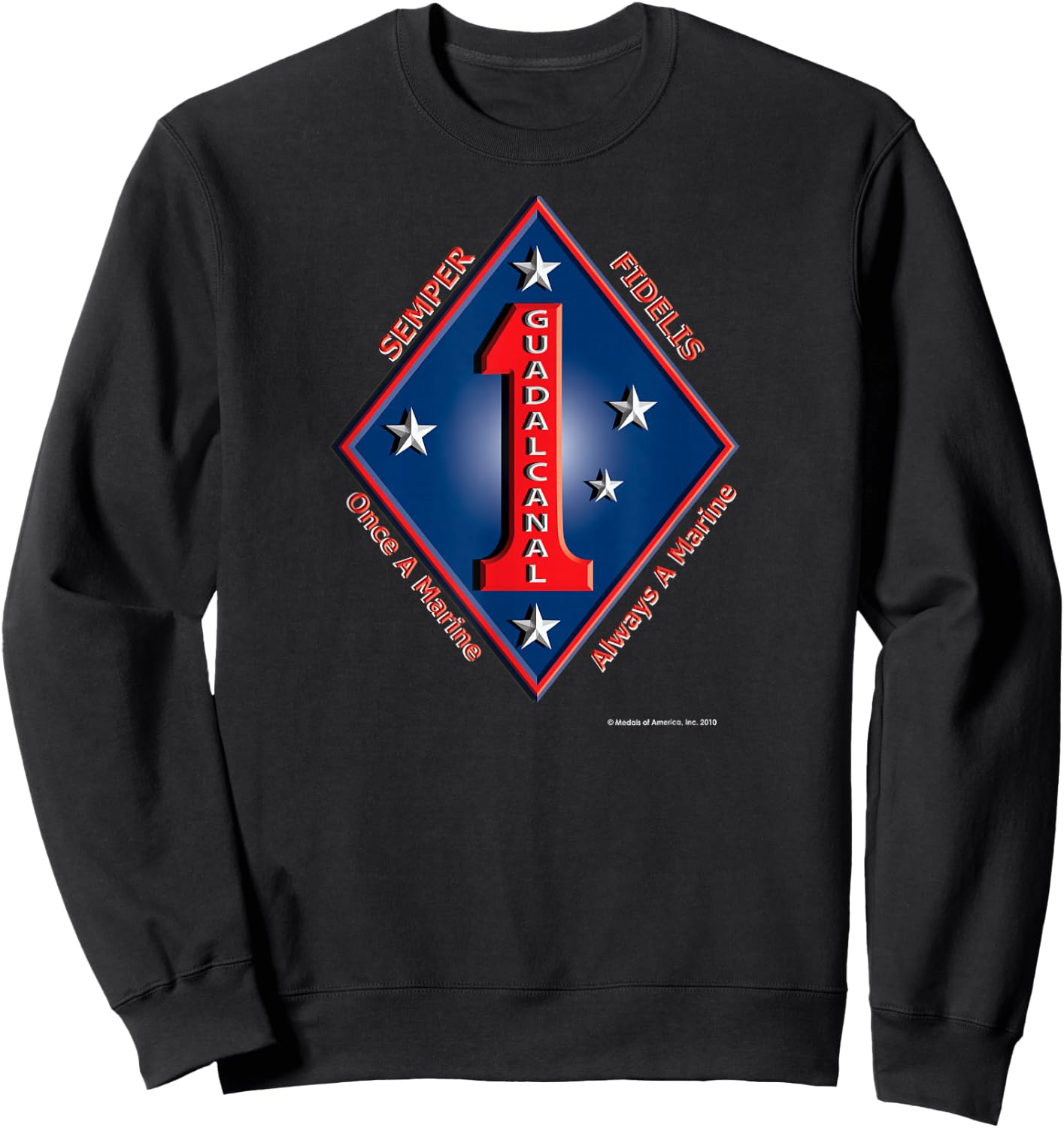 Navy One Day, Navy Always Sweatshirt - Sweatshirt | Black