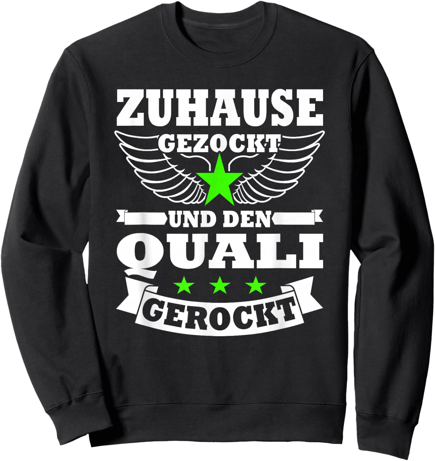 Abschlussklasse 2026 | Hauptschulabschluss Quali gerockt Sweatshirt - Sweatshirt | Black