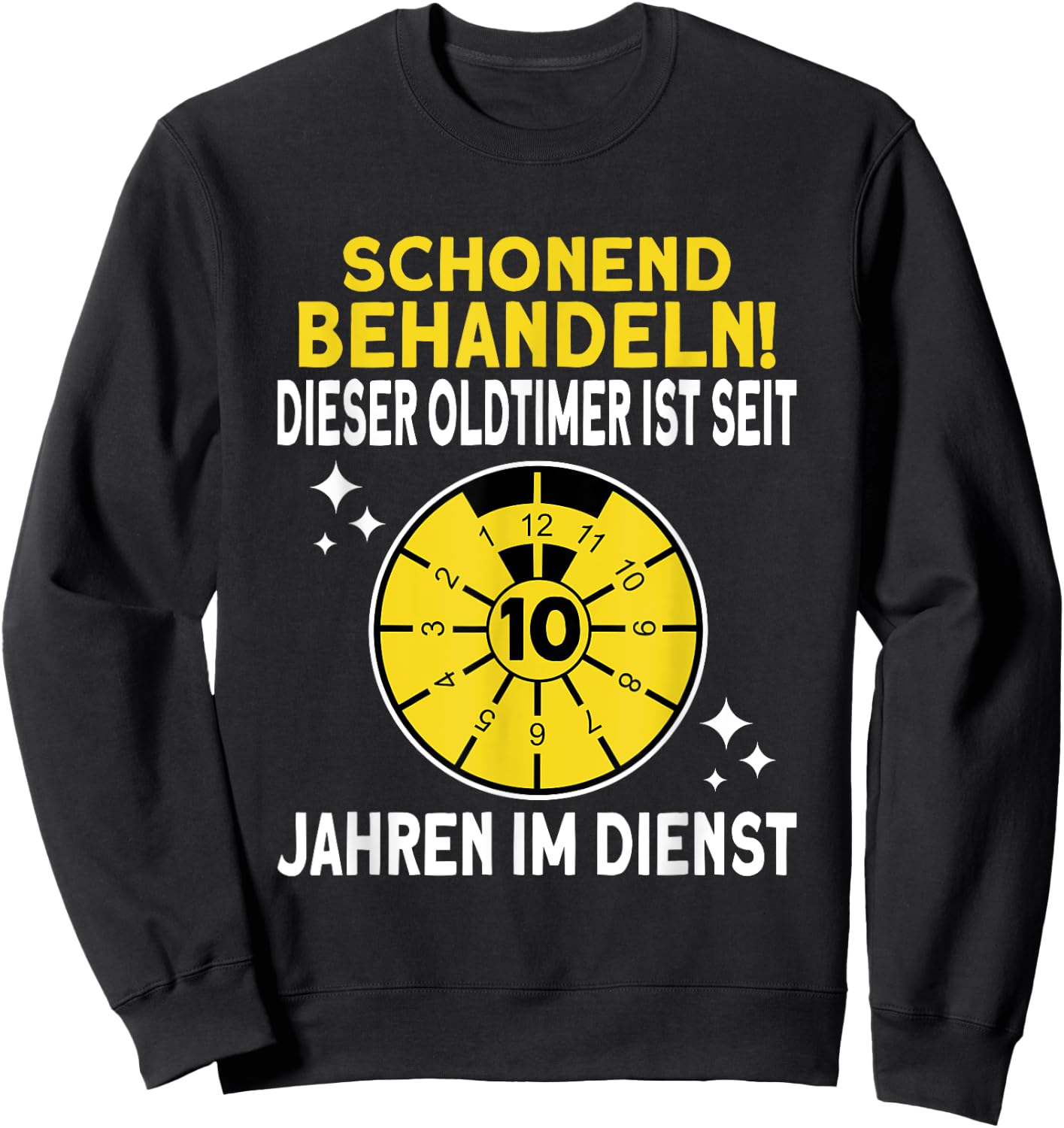 10 jähriges Dienstjubiläum 10 Jahre Firmenjubiläum Jubiläum Sweatshirt - Sweatshirt | Black