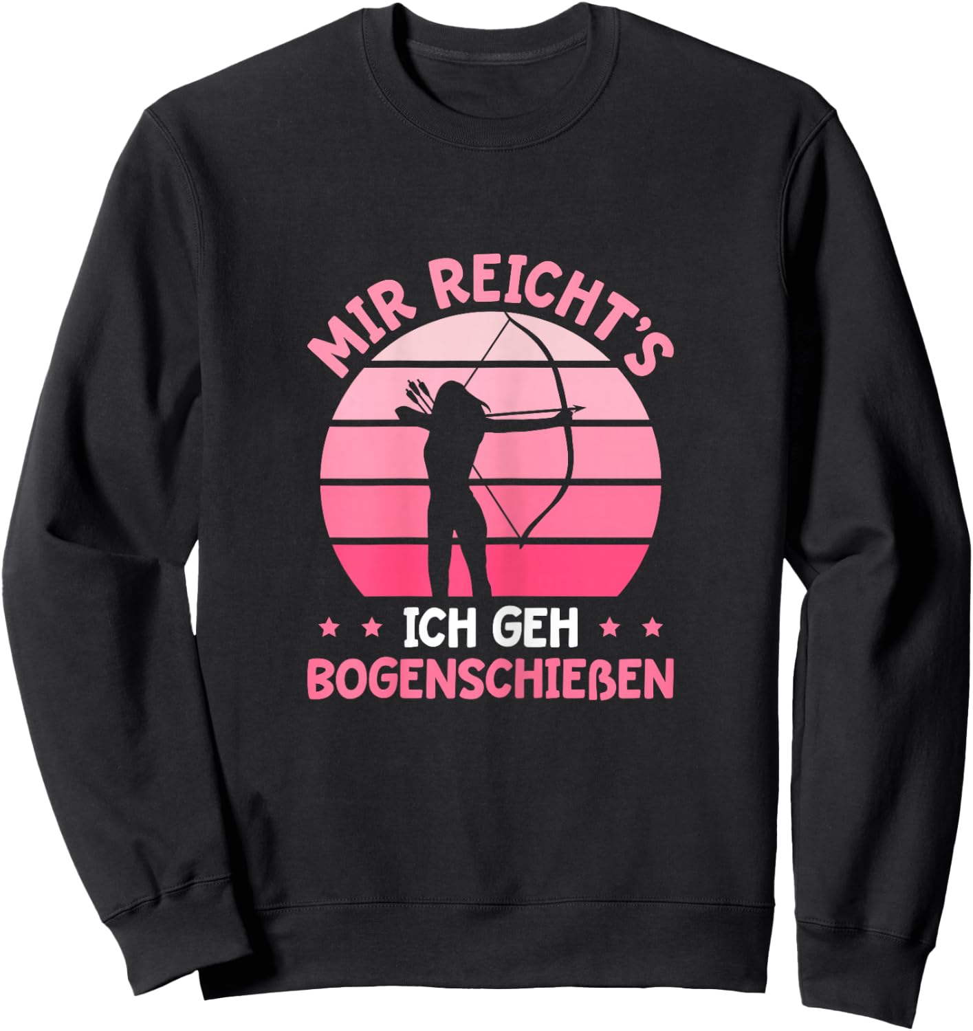 Damen Bogenschießen Schützenverein Bogensport Schützin Sweatshirt - Sweatshirt | Black