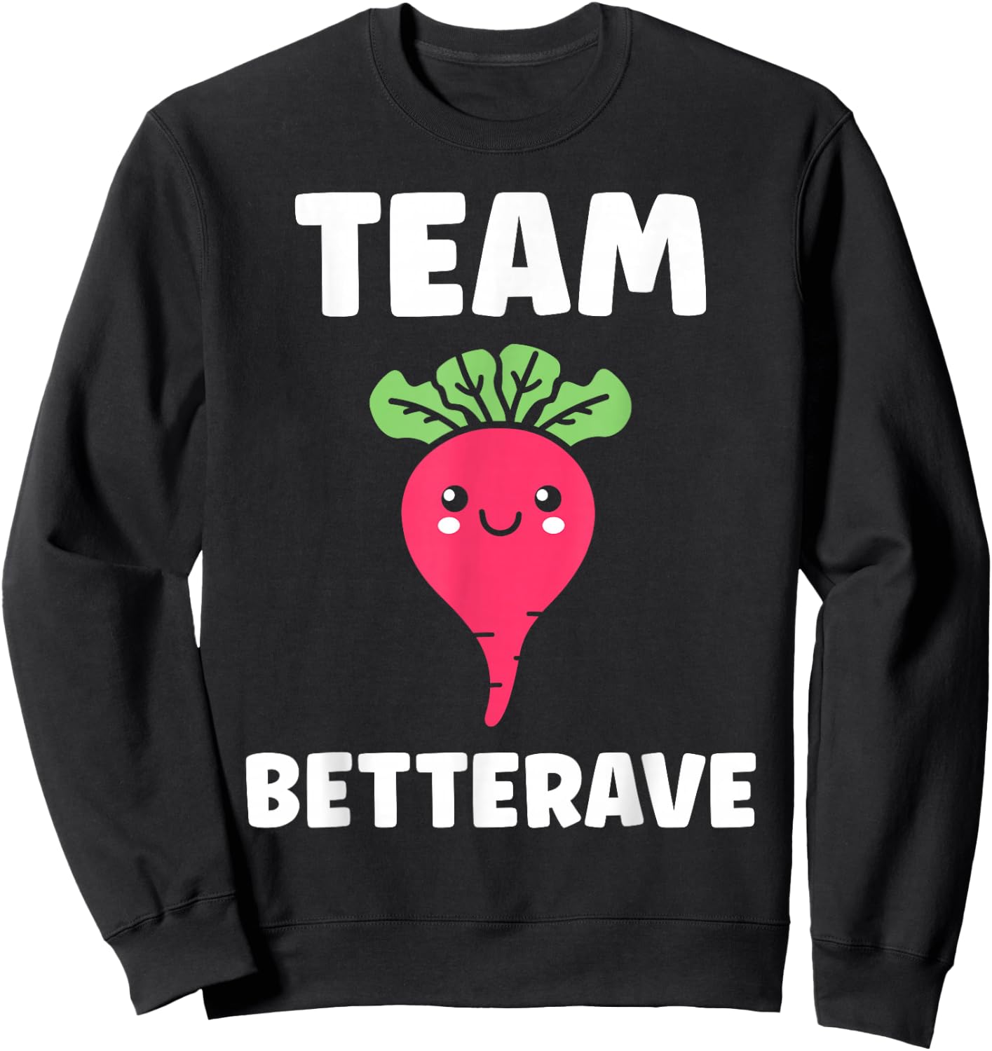 Humour Beetroot Vegetable team Beetroot , Black, S Sweatshirt - Sweatshirt | Black
