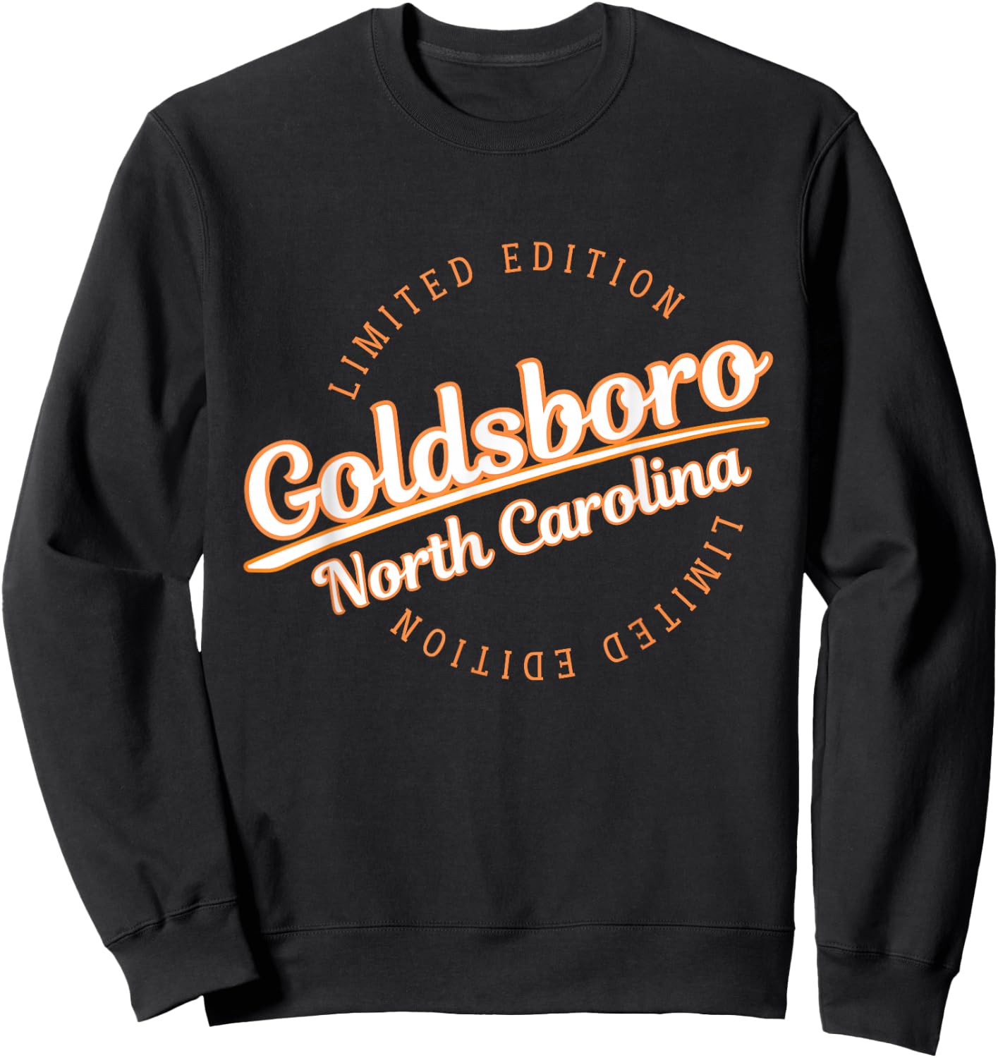 Retro Athletic Goldsboro NC Apparel Sweatshirt - Sweatshirt | Black