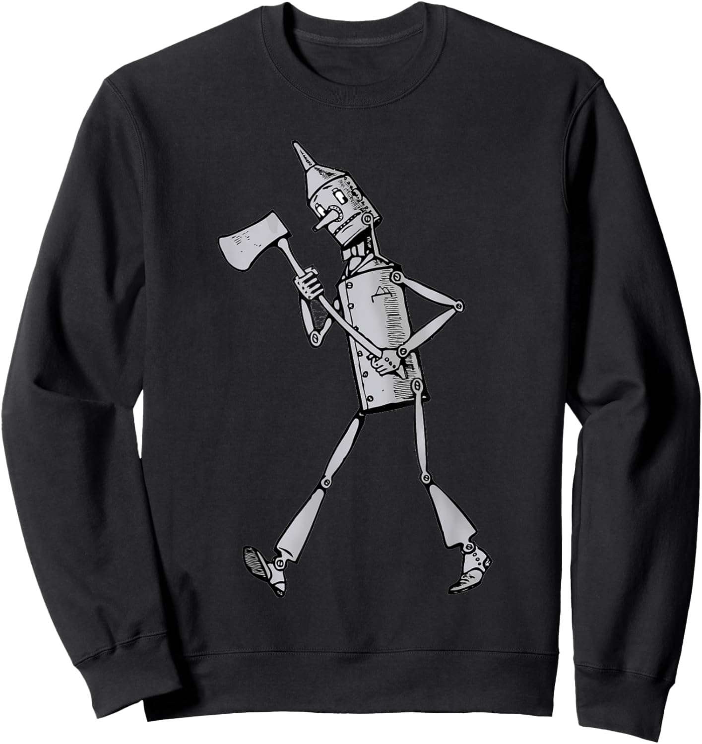 Retro Tin Man Shirt - The Wizard Of OZ T Shirt Sweatshirt - Sweatshirt | Black