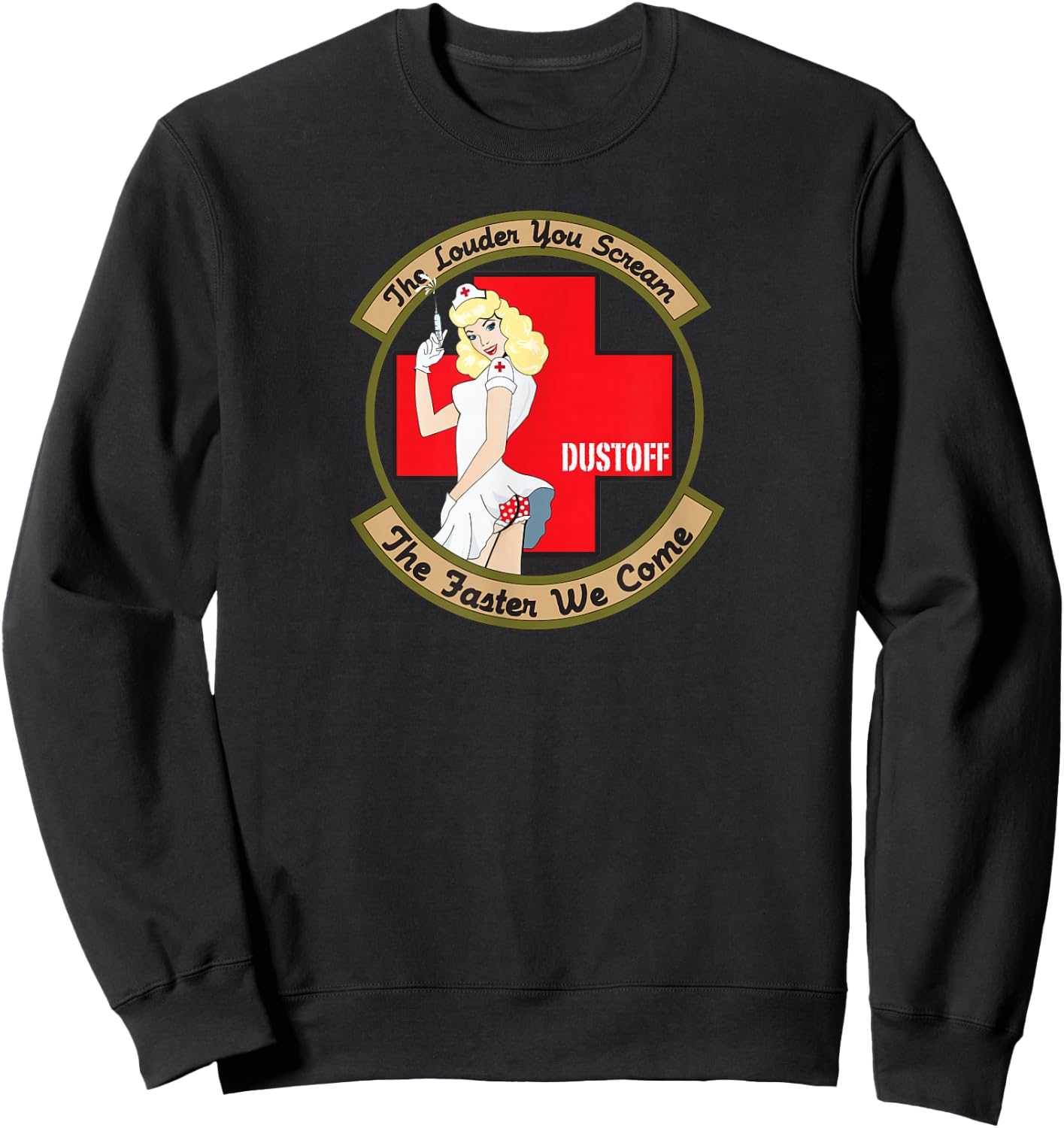 The Louder You Scream The Faster We Come Sweatshirt - Sweatshirt | Black