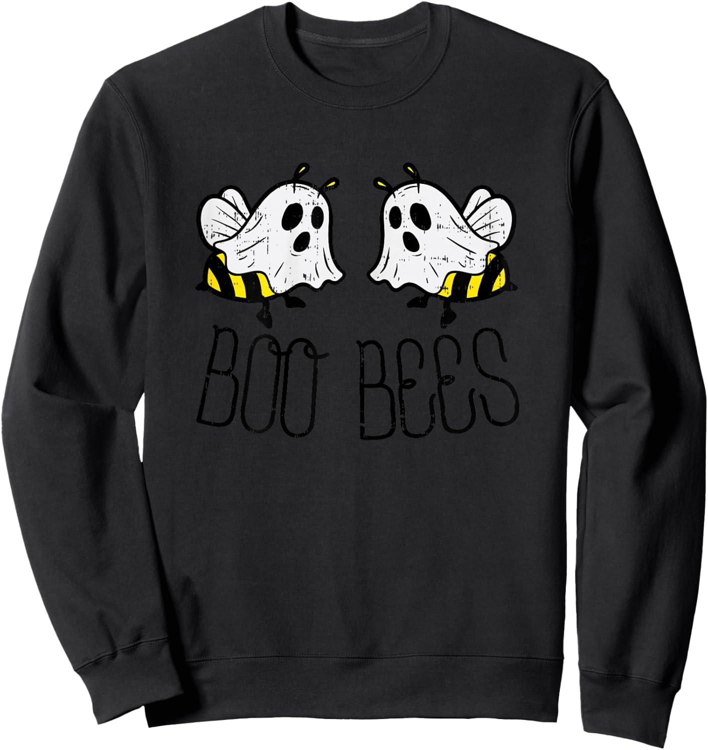 Boo Bees Ghosts Boobees Funny Halloween Costume Sweatshirt - Sweatshirt | Black