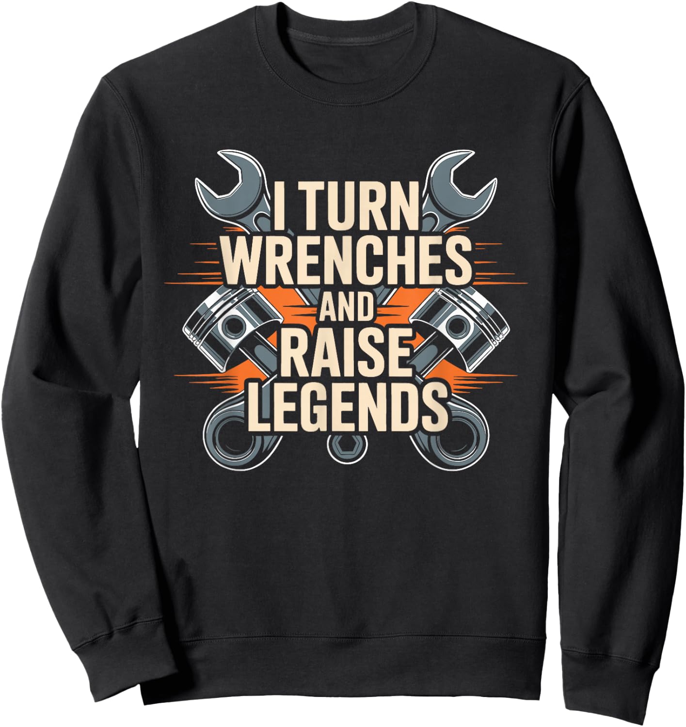 Auto Mechanic Dad Mechanical Check Engine Fathers Day Sweatshirt - Sweatshirt | Black