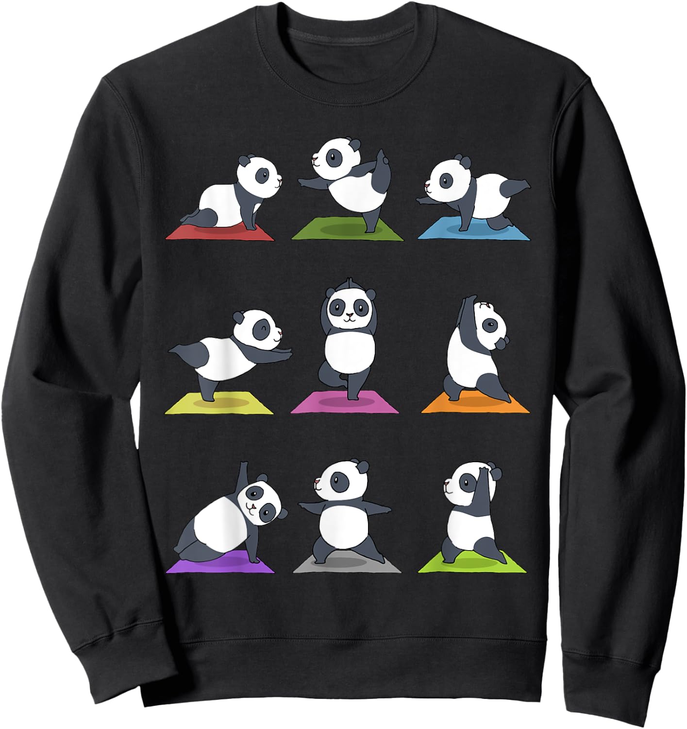 Panda Yoga Sweatshirt - Sweatshirt | Black