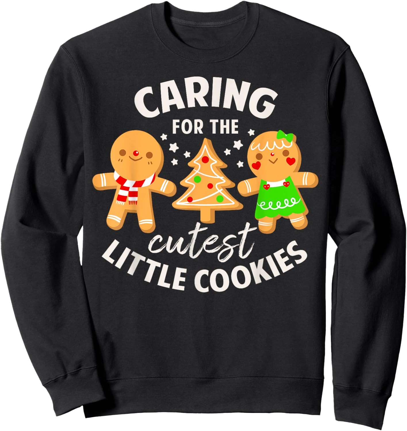 Christmas Holiday Season Nurse Squad Xmas Party NICU Nurse RN - -Adults - Black - Small - Short Sleeve - - Cotton Blend - Christmas-themed NICU Nurse Design Sweatshirt - Sweatshirt | Black