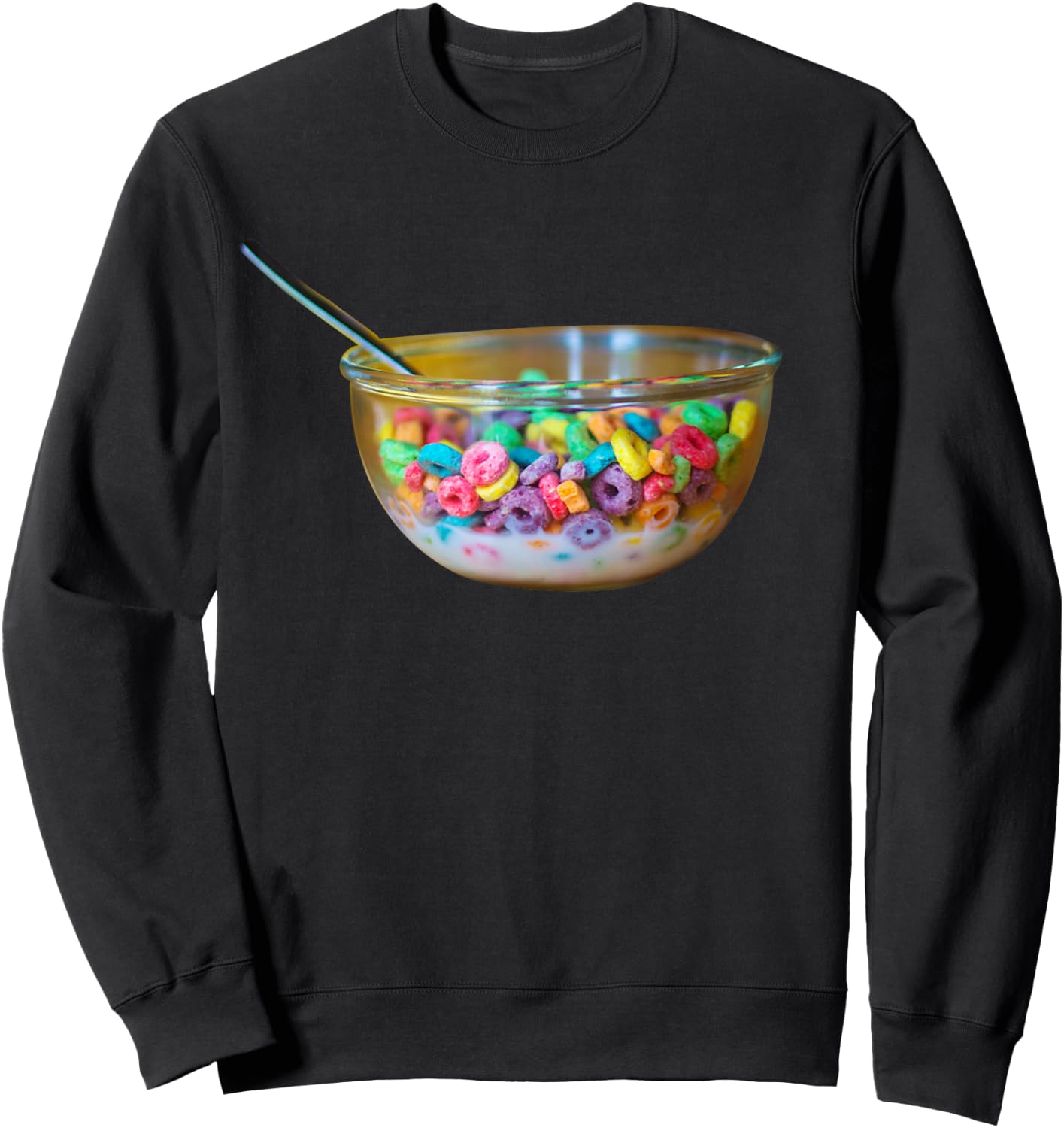 Bowl of Fruity Cereal Sweatshirt - Sweatshirt | Black
