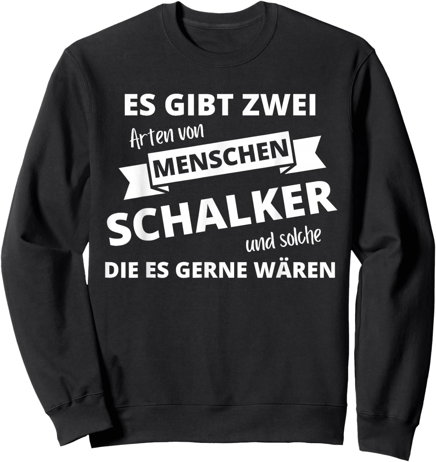 Schalker Gelesenkirchen with Two Types of People Sweatshirt - Sweatshirt | Black
