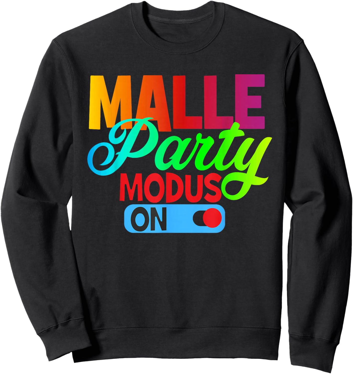 Costume Mallorca Party Malle Party Outfit Malle Accessories , black Sweatshirt - Sweatshirt | Black