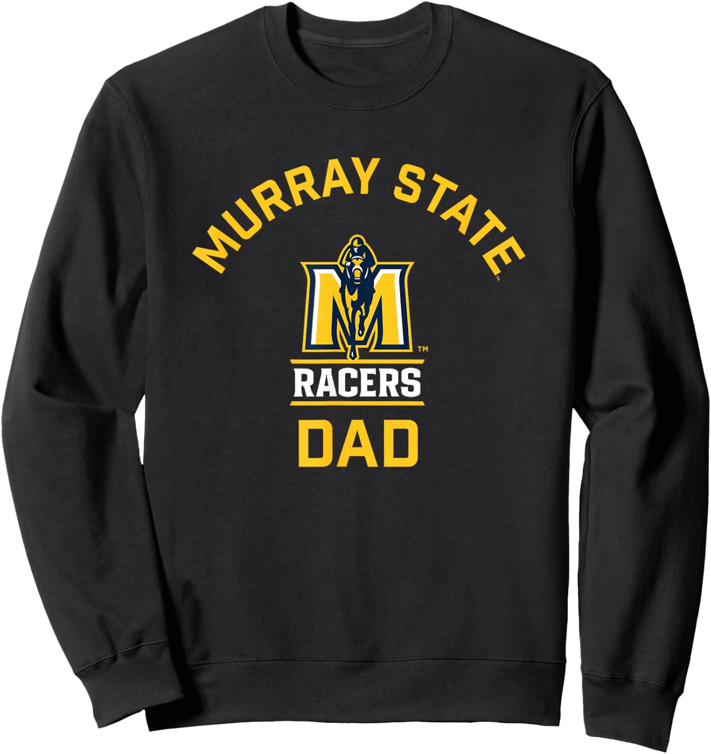 Murray State University Racers Arched Dad Sweatshirt - Sweatshirt | Black