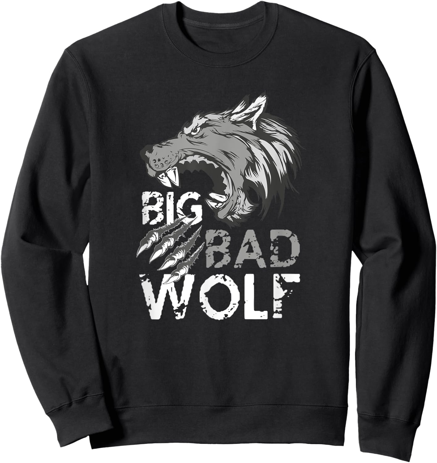 Big Bad Wolf Claw Marks Sweatshirt - Sweatshirt | Black