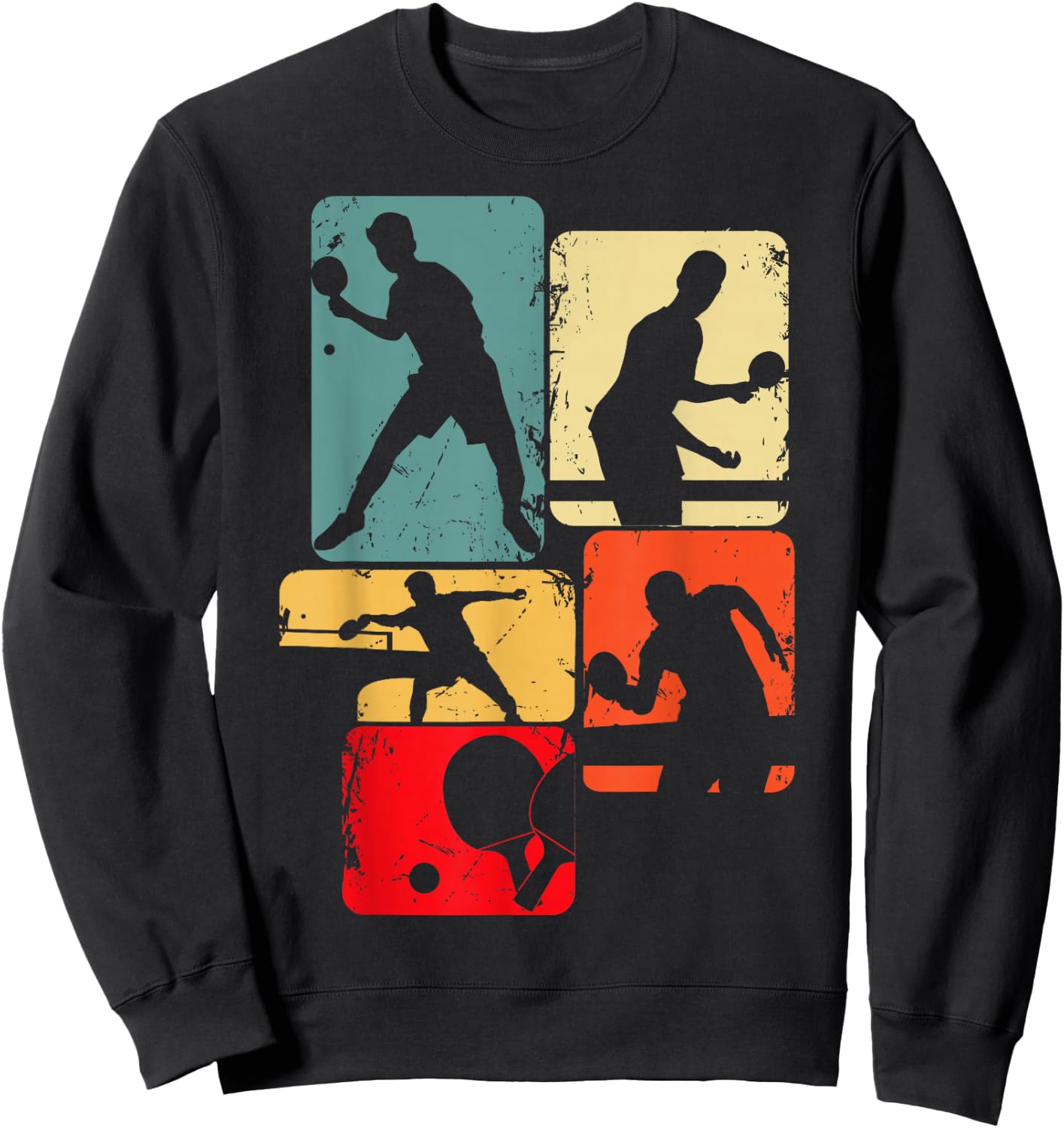 Table Tennis Ping Pong Children's Boys Men's , black Sweatshirt - Sweatshirt | Black