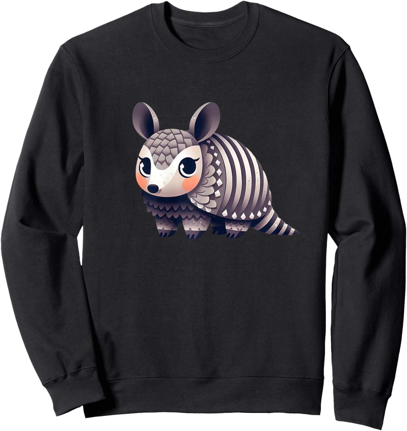 Tatou Animal Adorable Armadillo Sweatshirt - Sweatshirt | Black