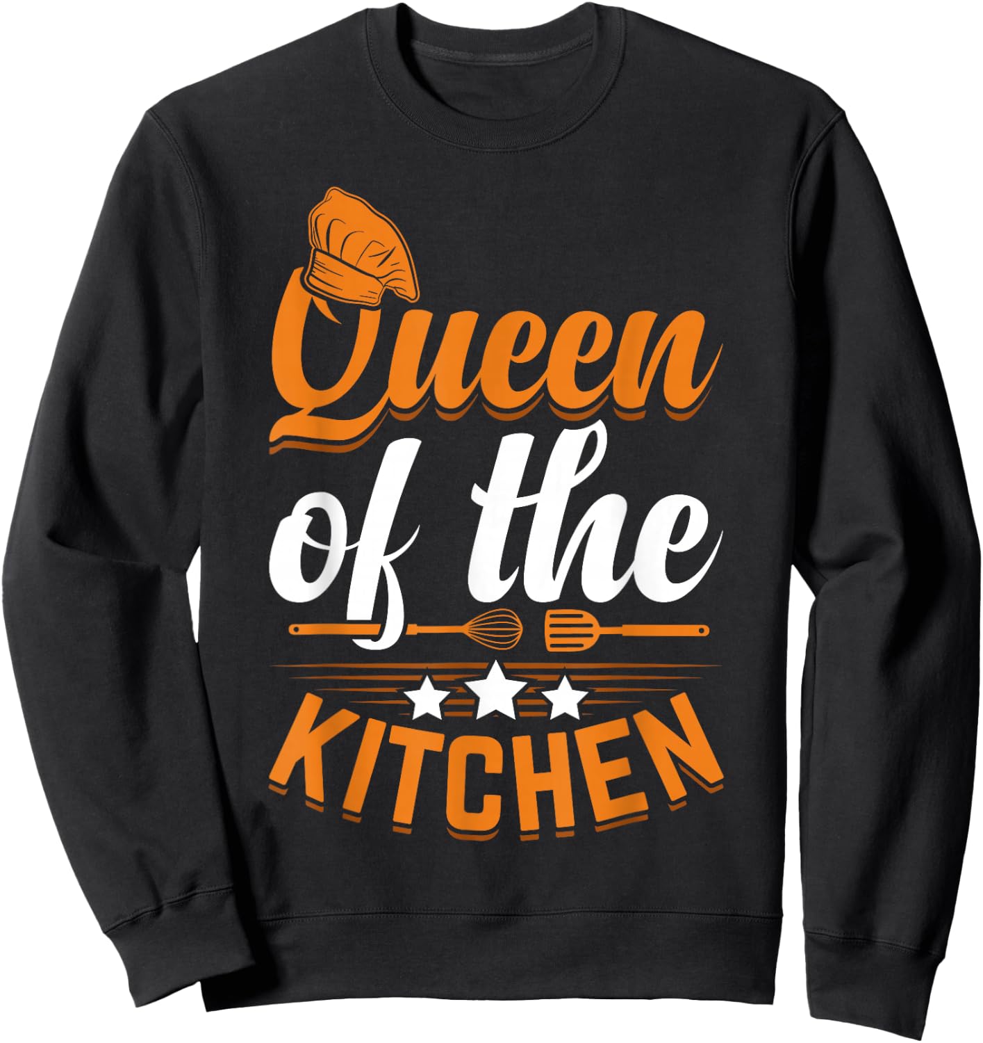 Queen Of The Kitchen - Chef Sweatshirt - Sweatshirt | Black