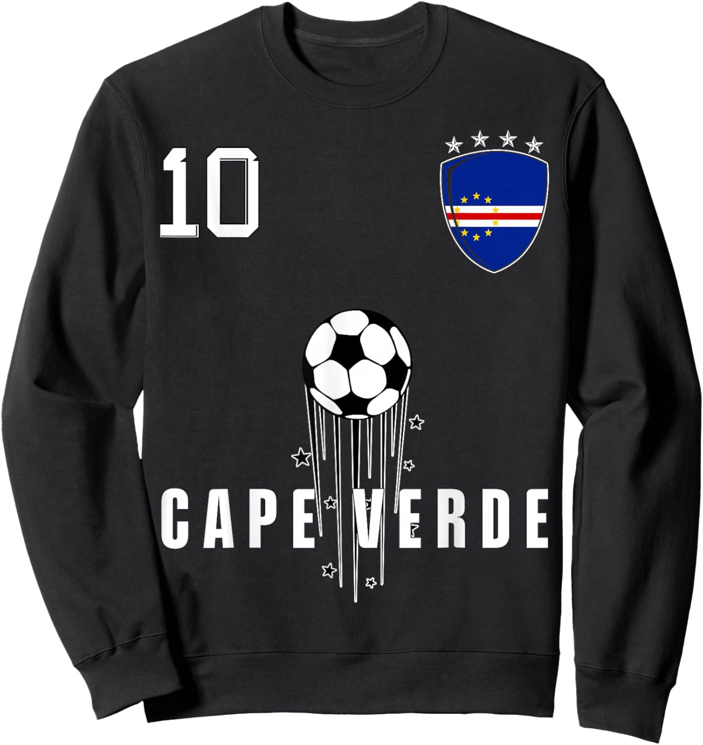 Cape Verde Flag Cape Verder Pride Lovers Sweatshirt - Sweatshirt | Black