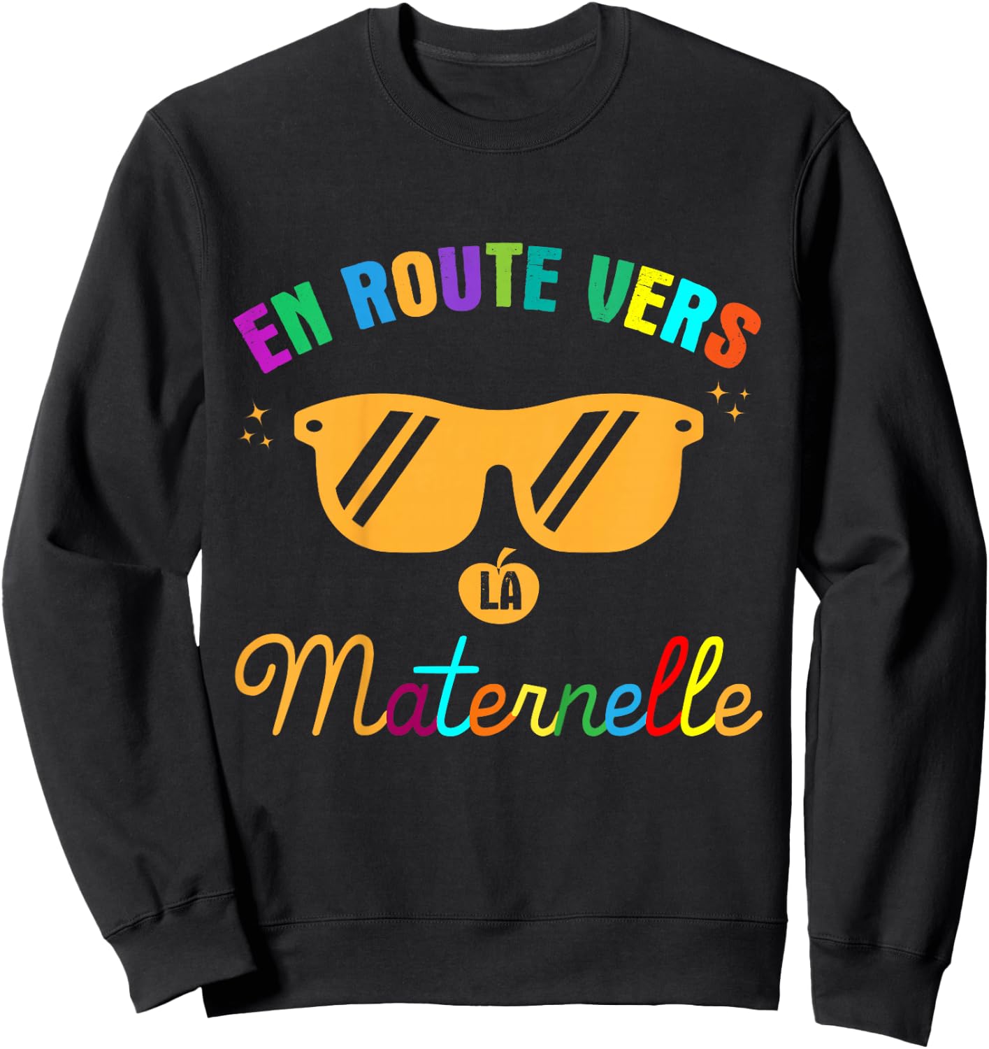 Child On The Road To Kindergarten Child Back To School , Black, 2 Sweatshirt - Sweatshirt | Black