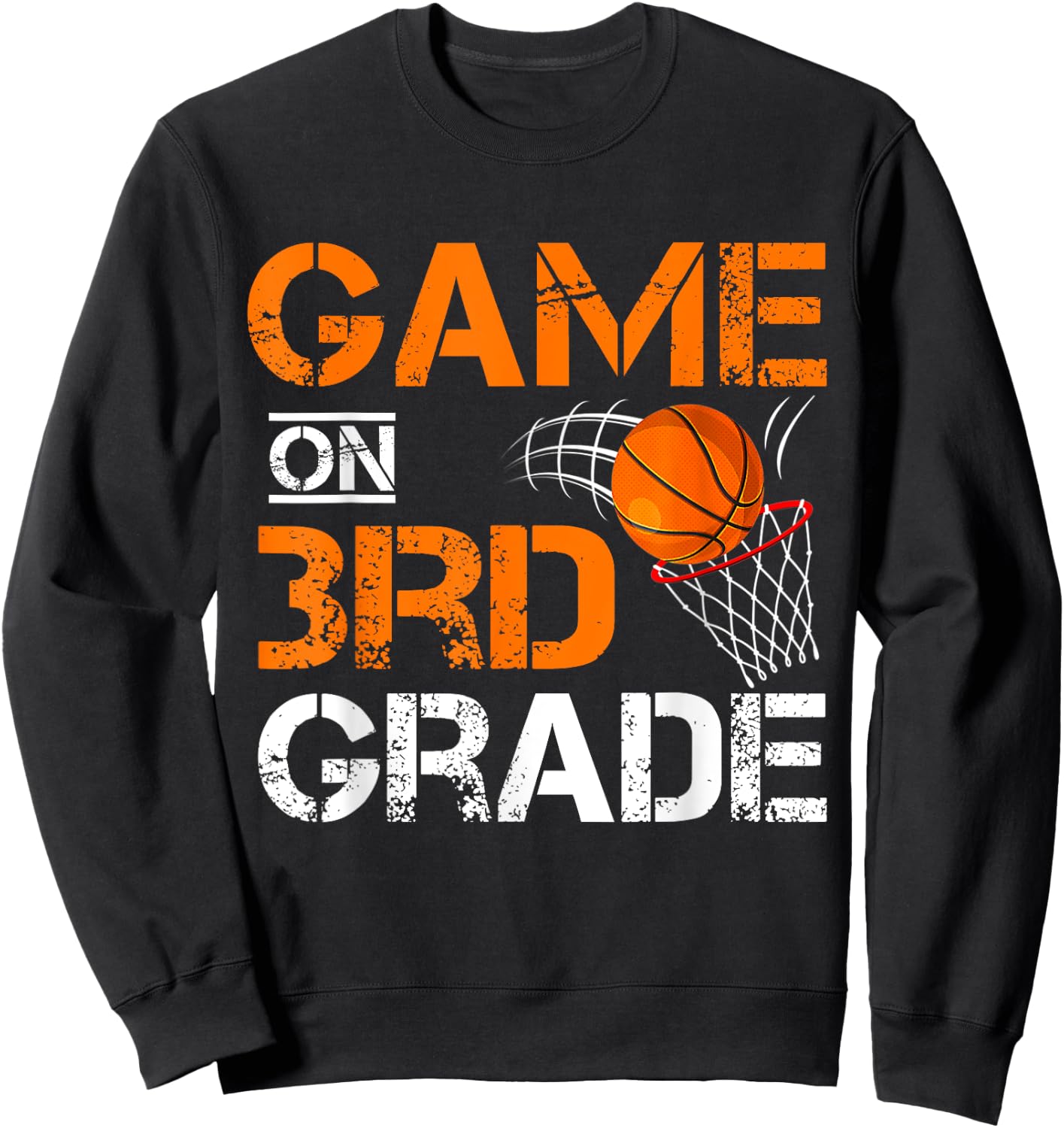 Funny Games On Third Grade Basketball First Day Of School Sweatshirt - Sweatshirt | Black