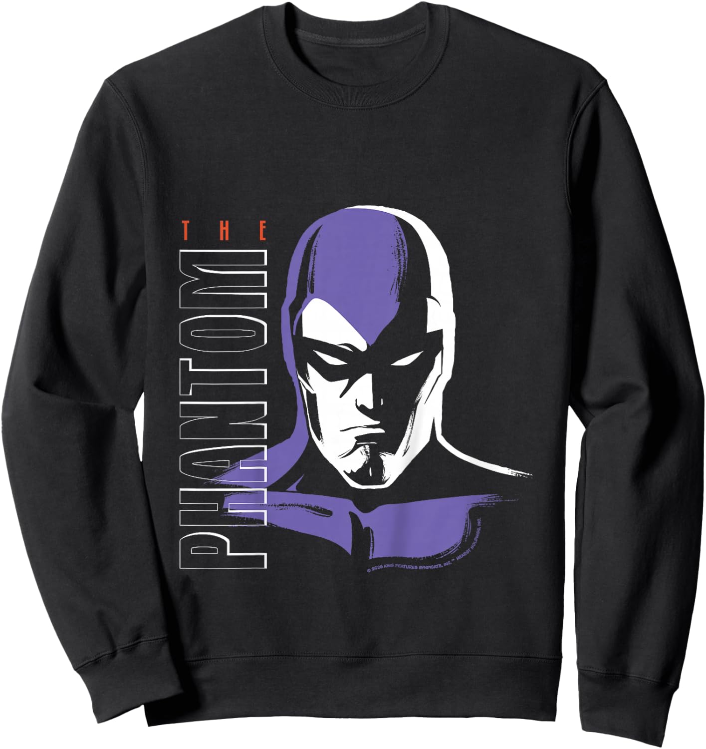 The Phantom Hero Face Retro Comic Kids Sweatshirt - Sweatshirt | Black
