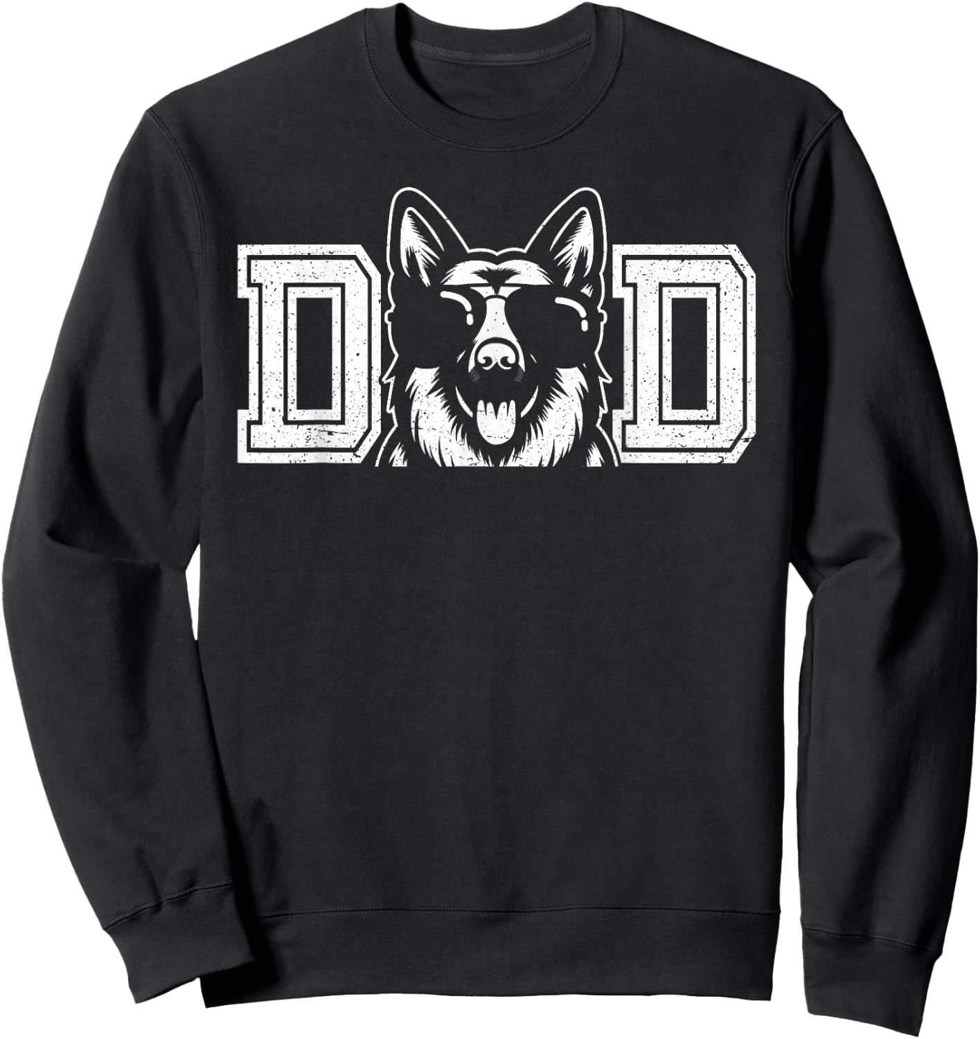 German Shepherd Dog Owner Dad Father's Day Men Sweatshirt - Sweatshirt | Black