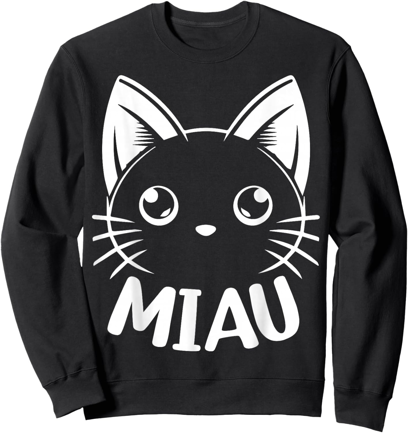 Funny Cat Meow Costume Fancy Dress Carnival , black Sweatshirt - Sweatshirt | Black