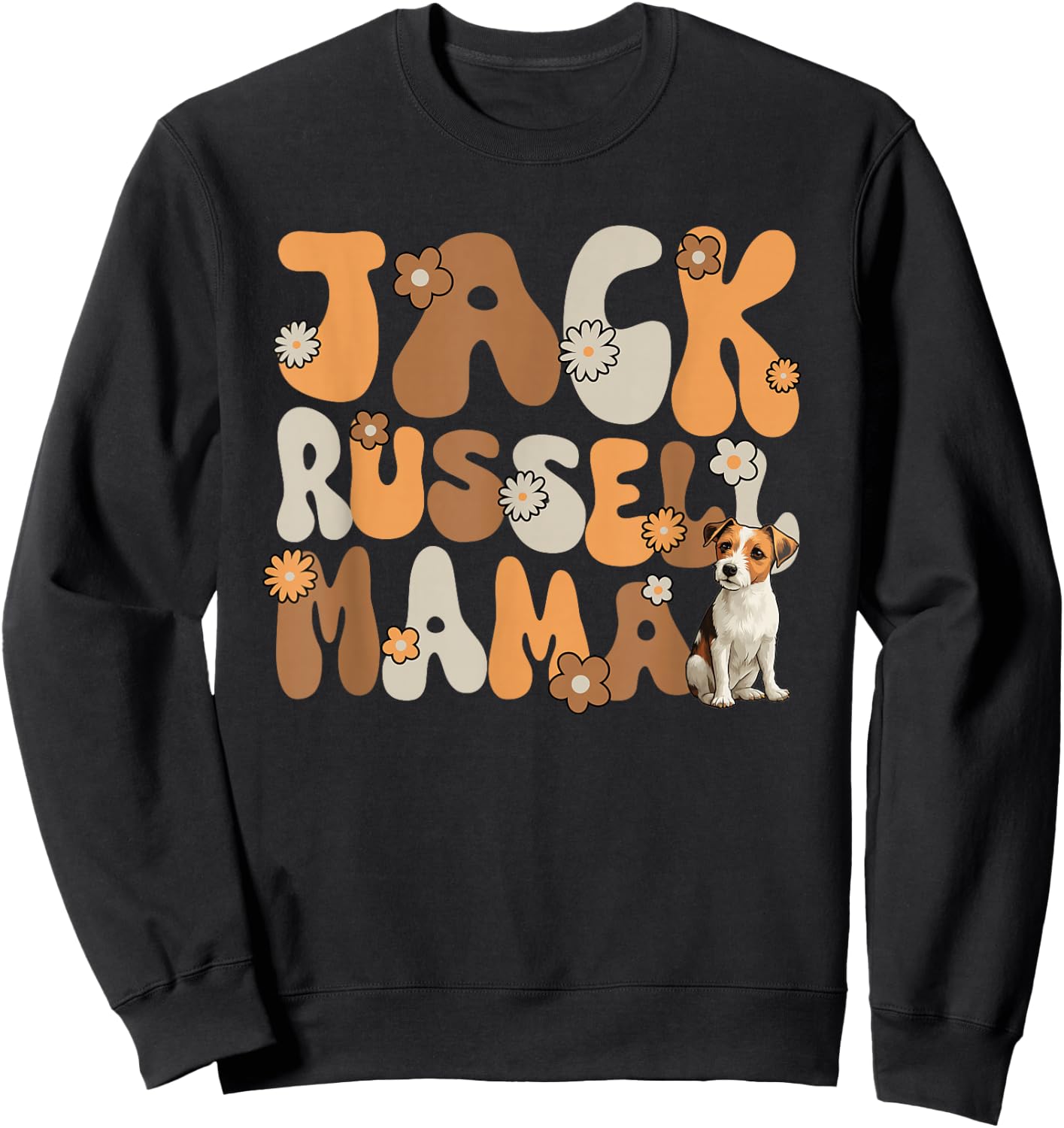 Jack Russell Terrier Groovy World's best Jack Russell Mama Sweatshirt - Sweatshirt | Black