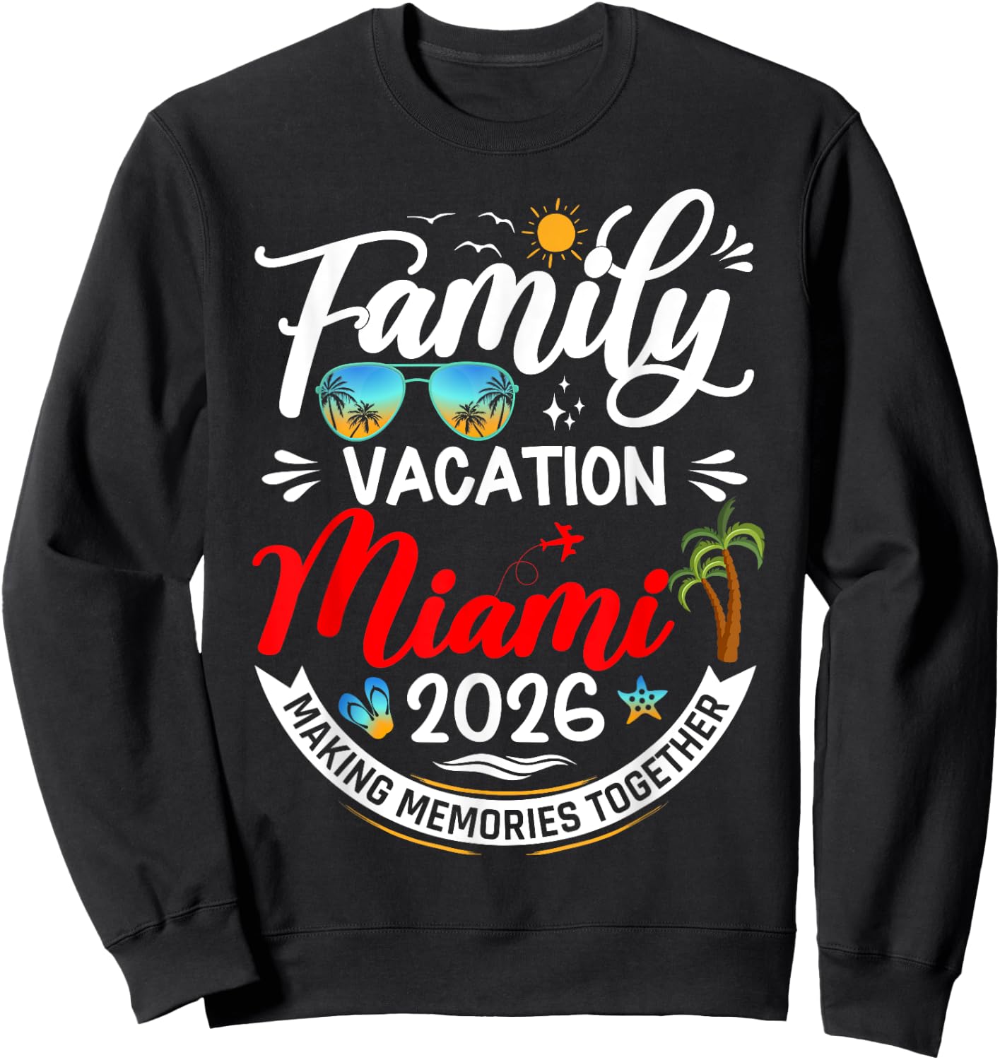 Vacation 2026 Sweatshirt - Sweatshirt | Black