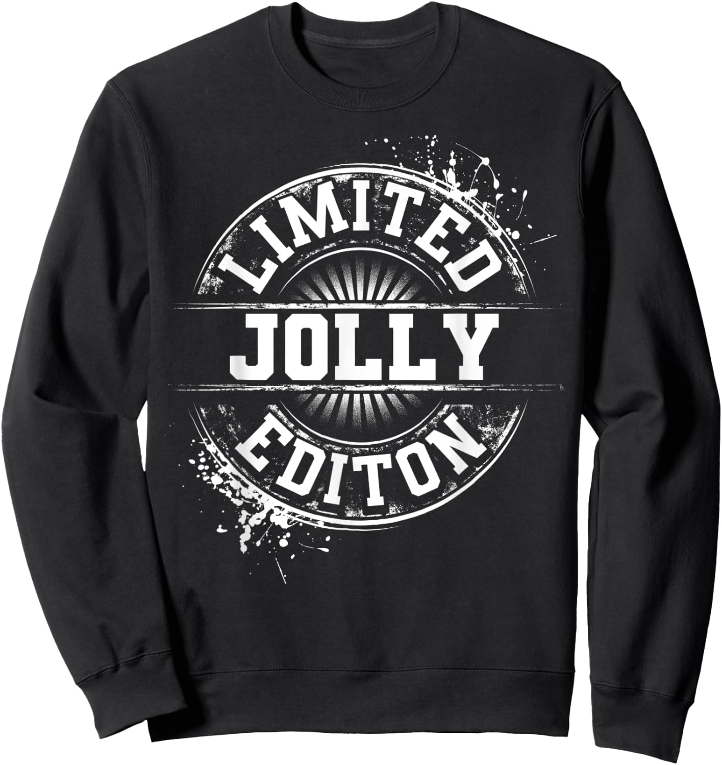 JOLLY Funny Surname Family Tree Birthday Reunion Gift Sweatshirt - Sweatshirt | Black