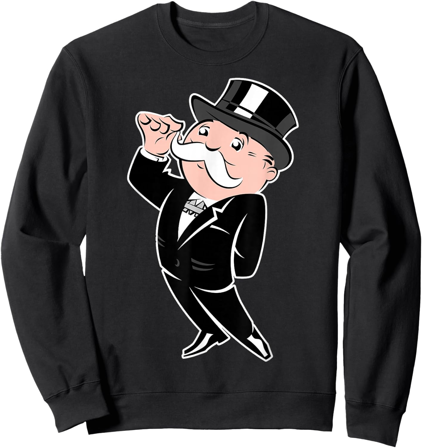 Monopoly Man Rich Uncle Penny Bags Vintage Portrait Sweatshirt - Sweatshirt | Black