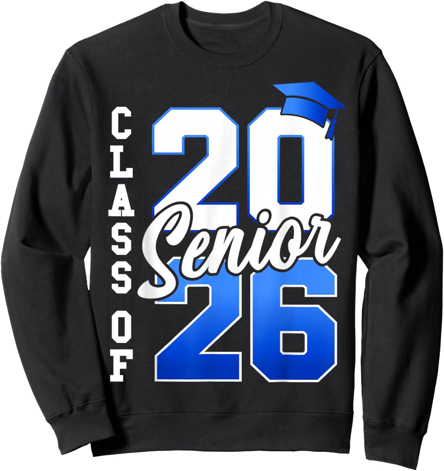 Class of 2026 Senior 2026 Graduation Student Kids Graduate Sweatshirt - Sweatshirt | Black