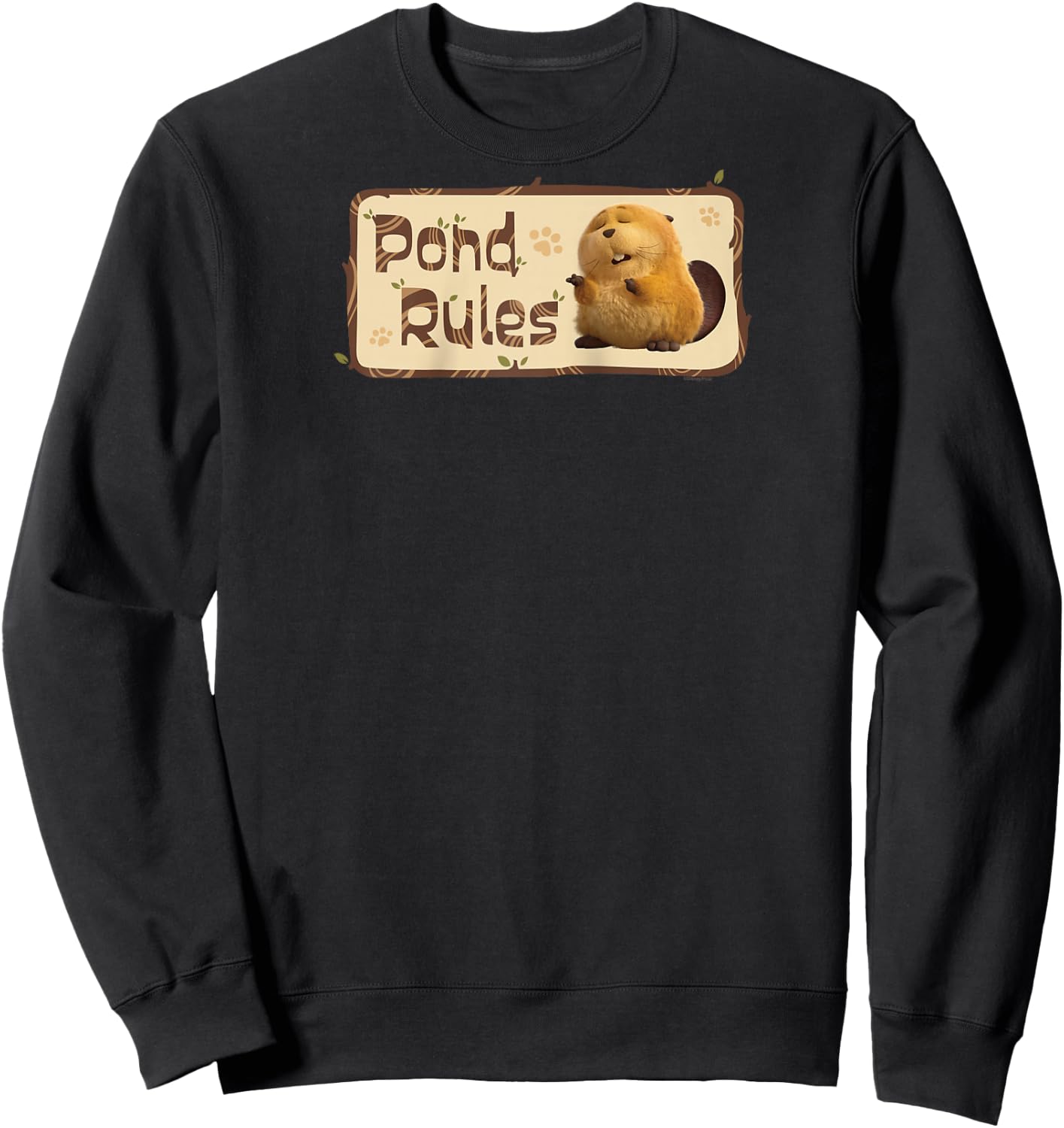 Disney and Pixar's Hoppers Loaf Pond Rules Raglan Baseball Sweatshirt - Sweatshirt | Black