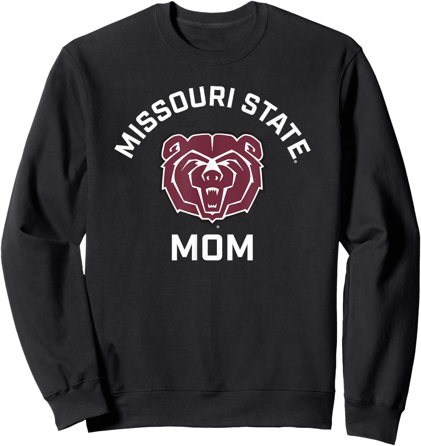 Missouri State University MSU Bears Arched Mom Sweatshirt - Sweatshirt | Black