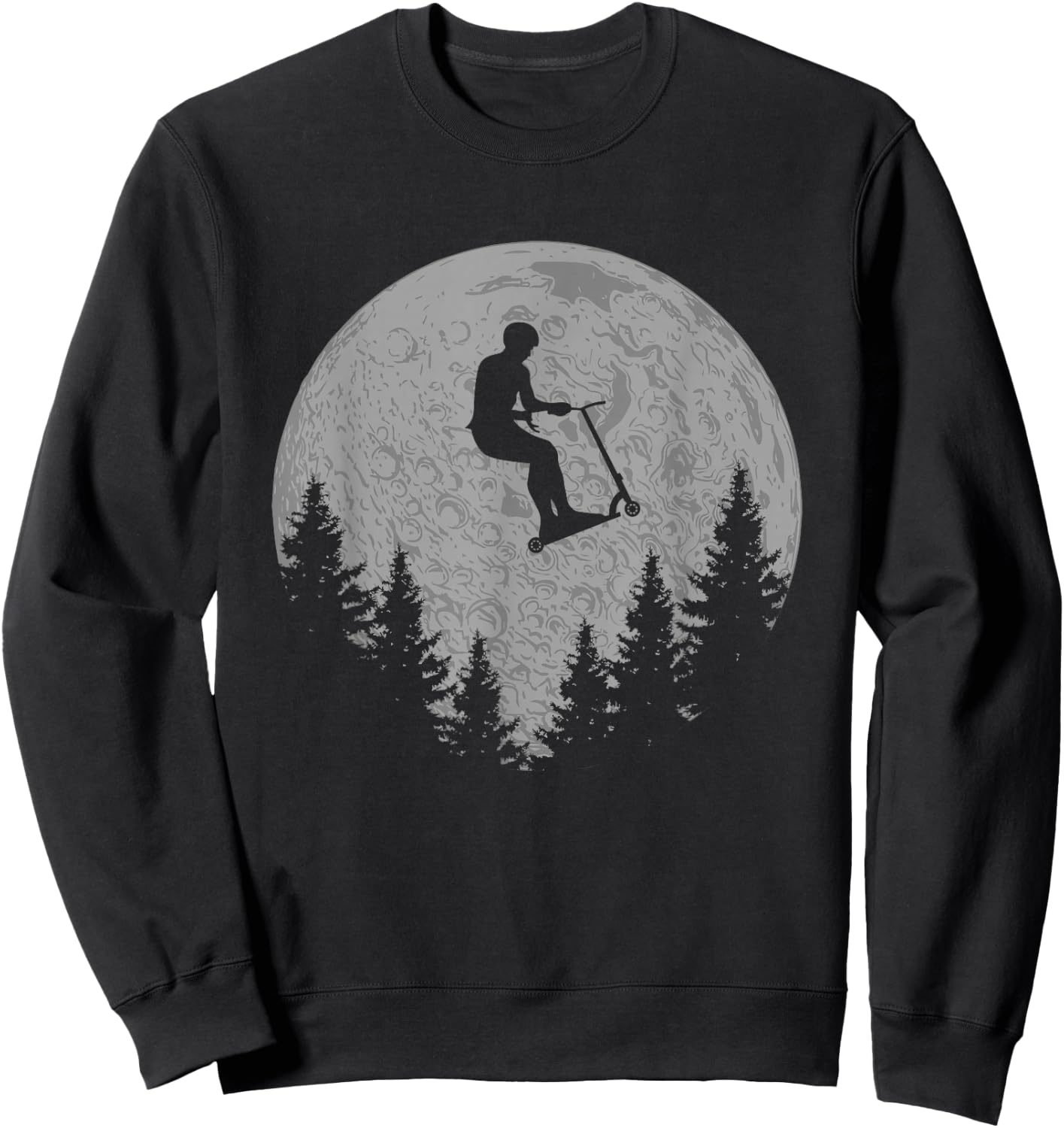 Scooter Stunt Scooter Gift Children & Teenagers Sweatshirt - Sweatshirt | Black