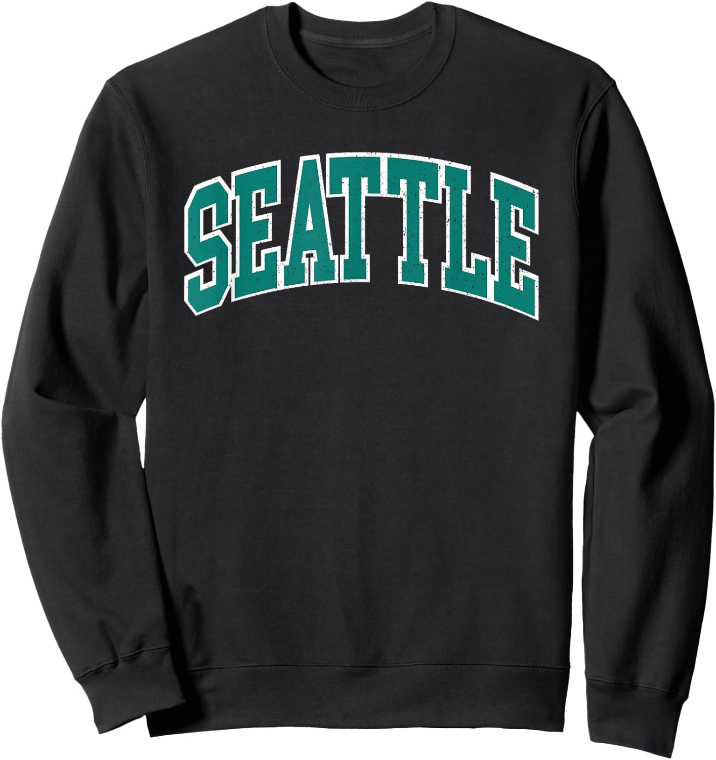 Old School Vintage Seattle University , Black, S Sweatshirt - Sweatshirt | Black